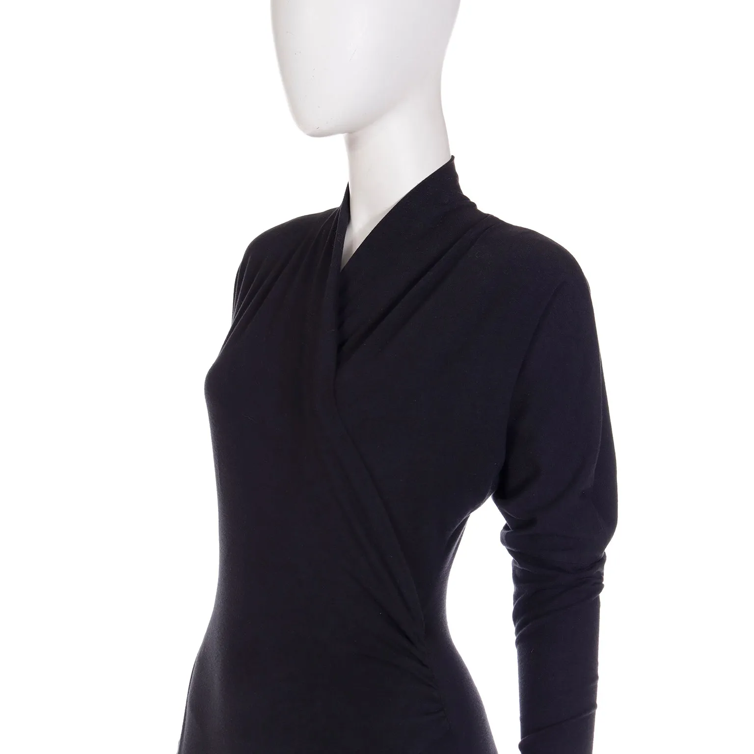 1980's Norma Kamali Vintage Black Jumpsuit with Stirrups