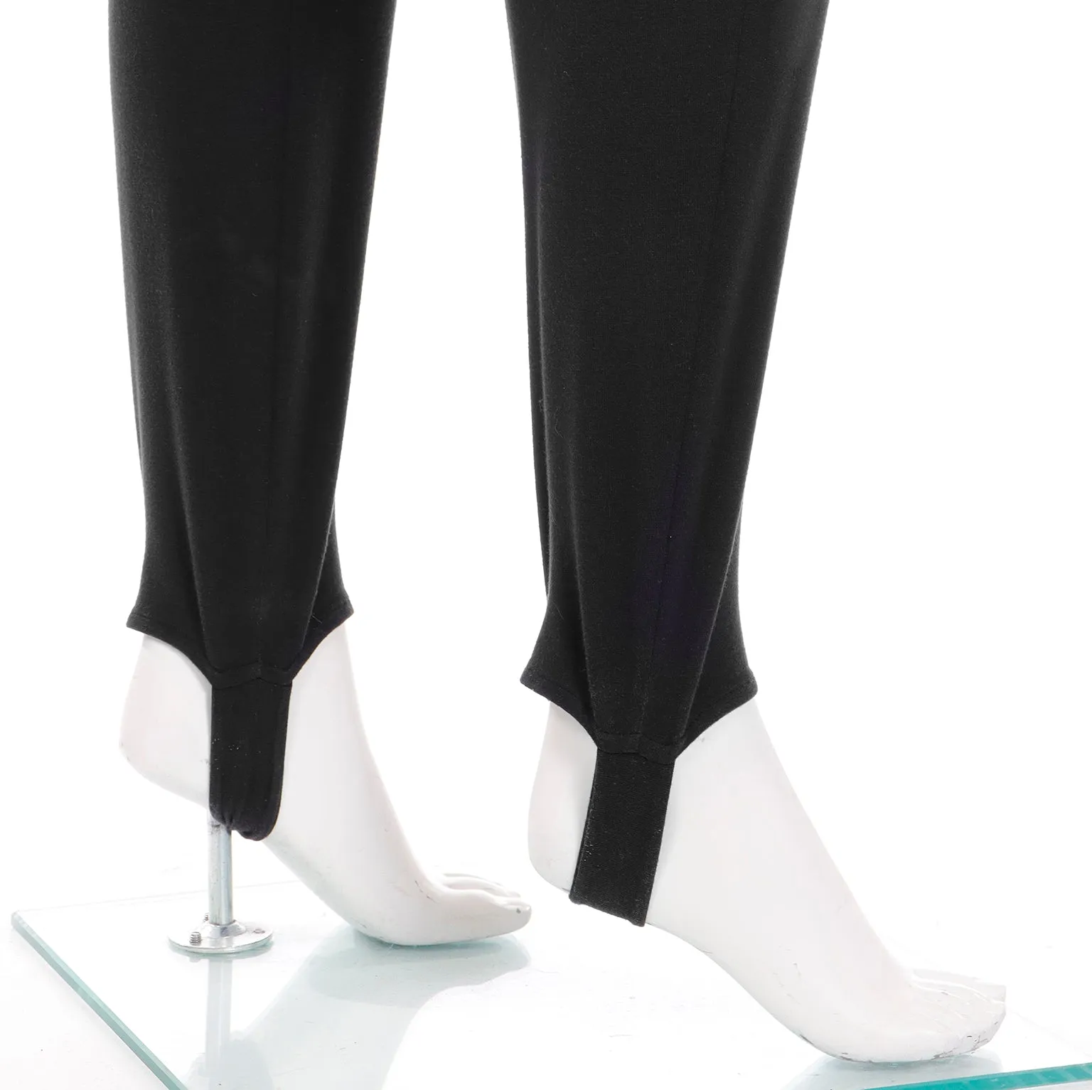 1980's Norma Kamali Vintage Black Jumpsuit with Stirrups