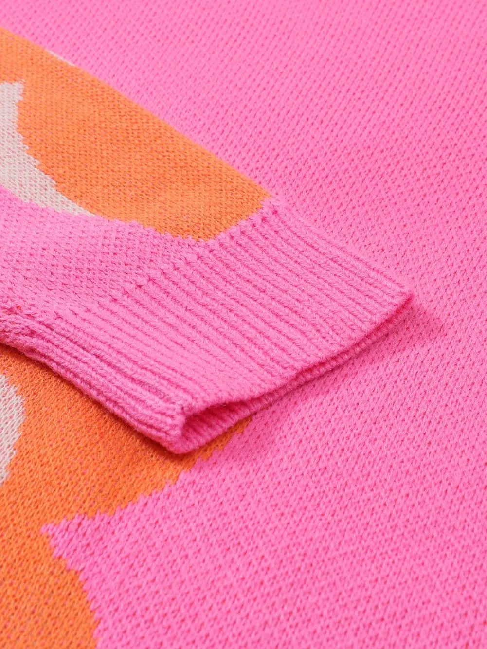 70s Style Floral Knit