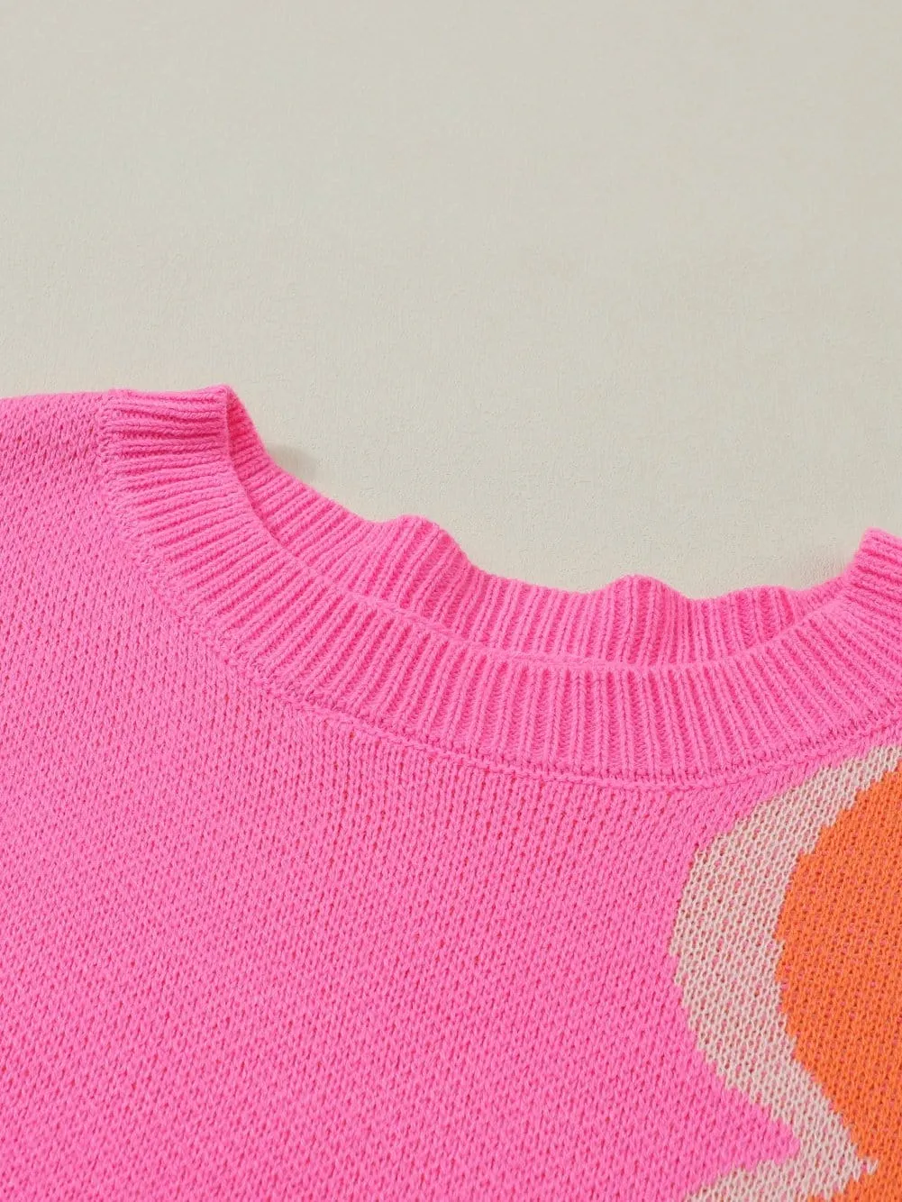 70s Style Floral Knit