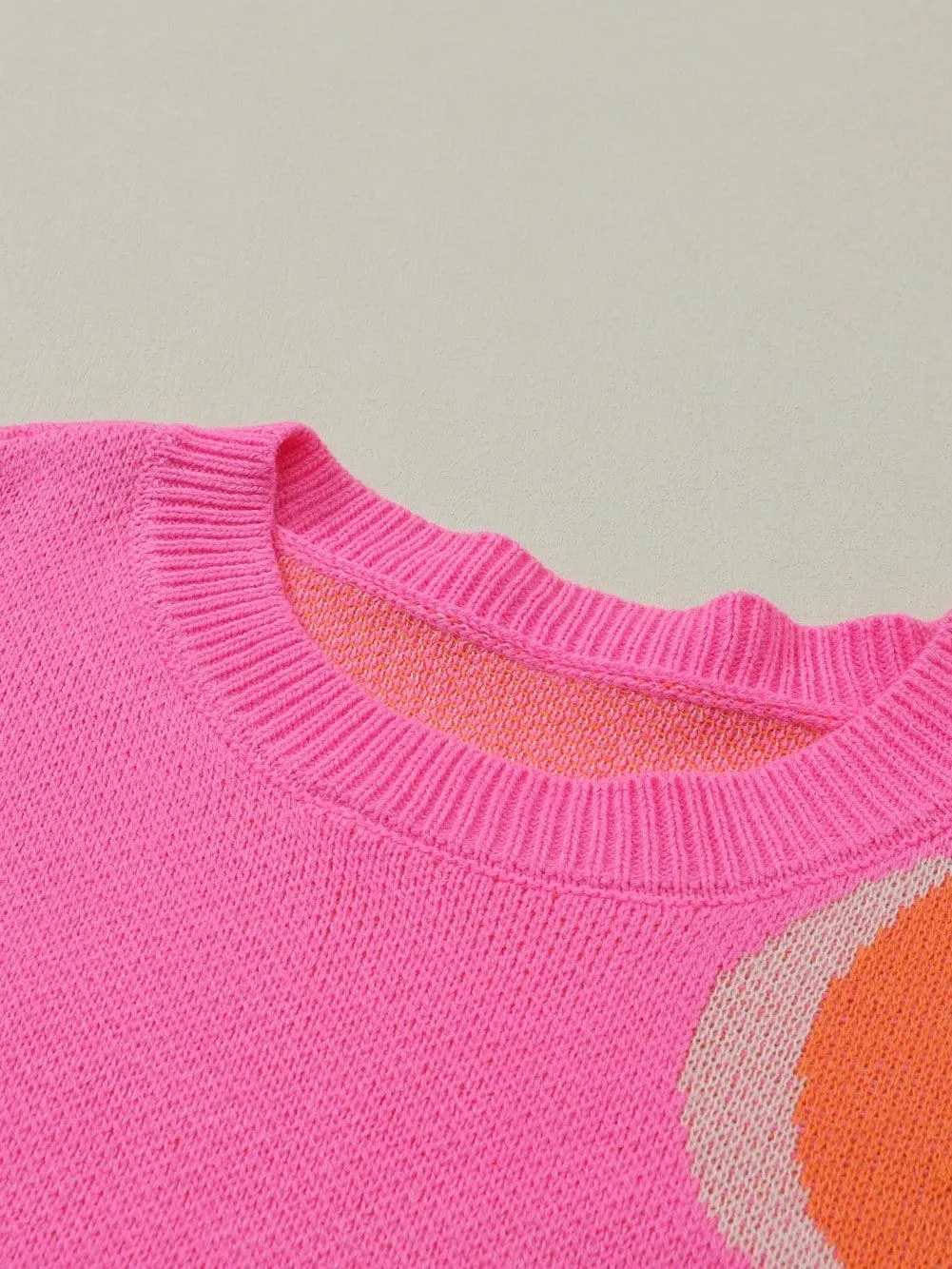 70s Style Floral Knit