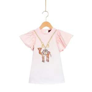 Aigner Kids Baby Girl's Pink & White Dress