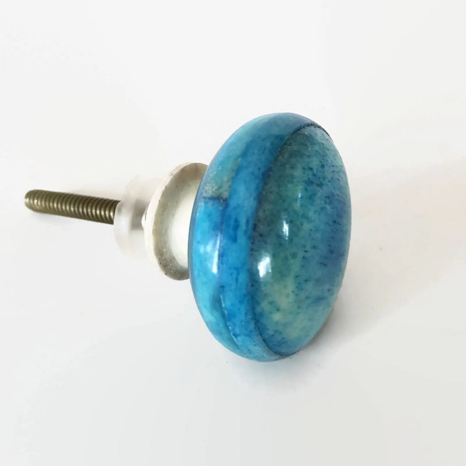 Azure Bone Cabinet Knobs Drawer Pulls 1.40 Inch