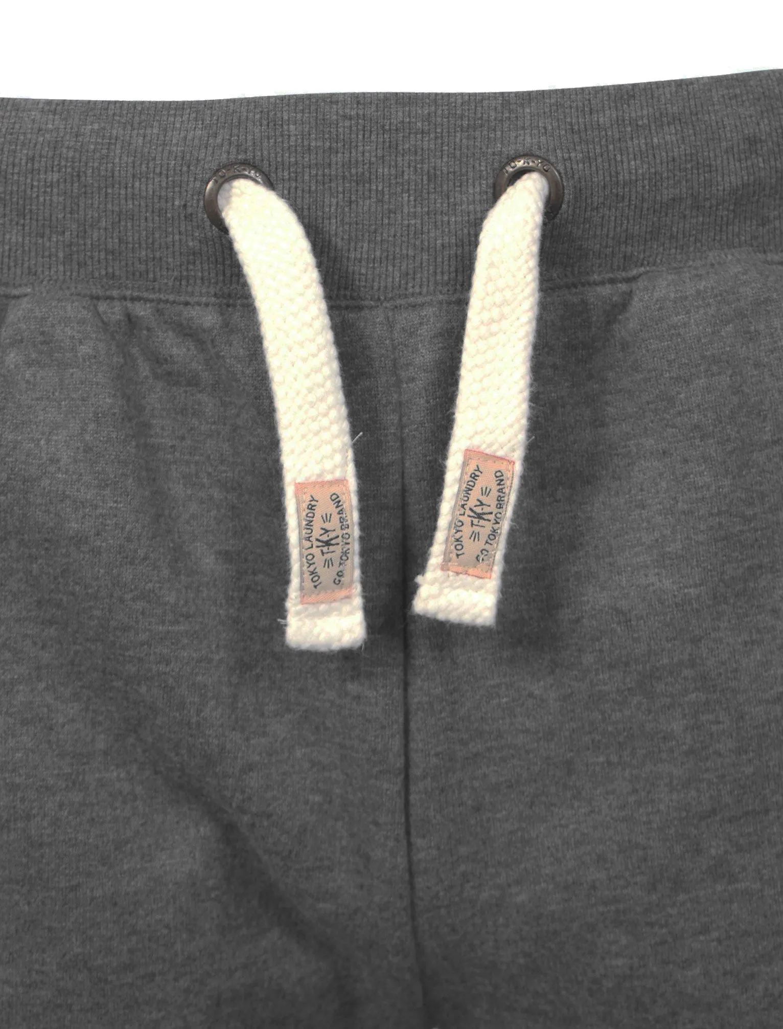Berkeley Cove Sweat Shorts in Mid Grey Marl - Tokyo Laundry