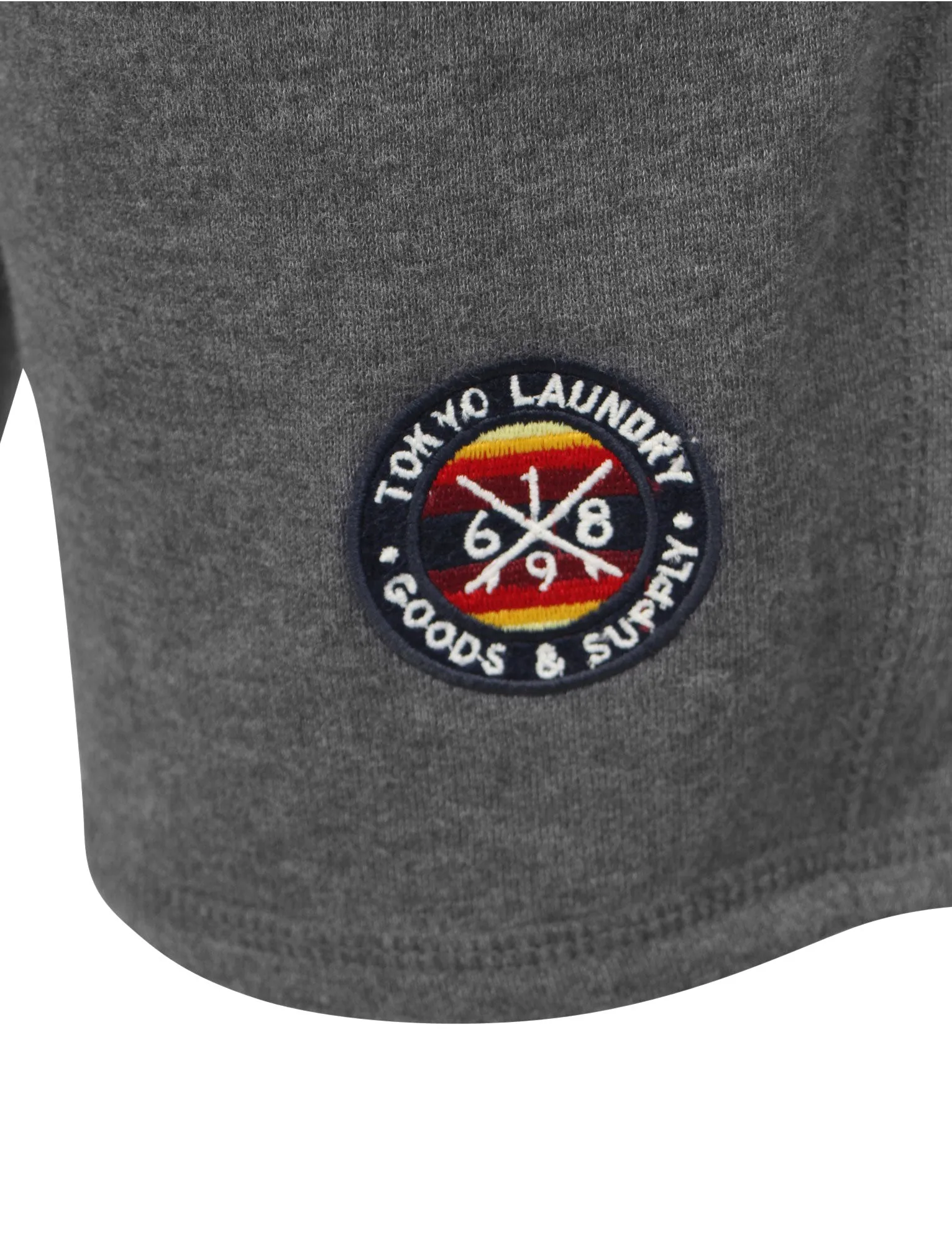 Berkeley Cove Sweat Shorts in Mid Grey Marl - Tokyo Laundry