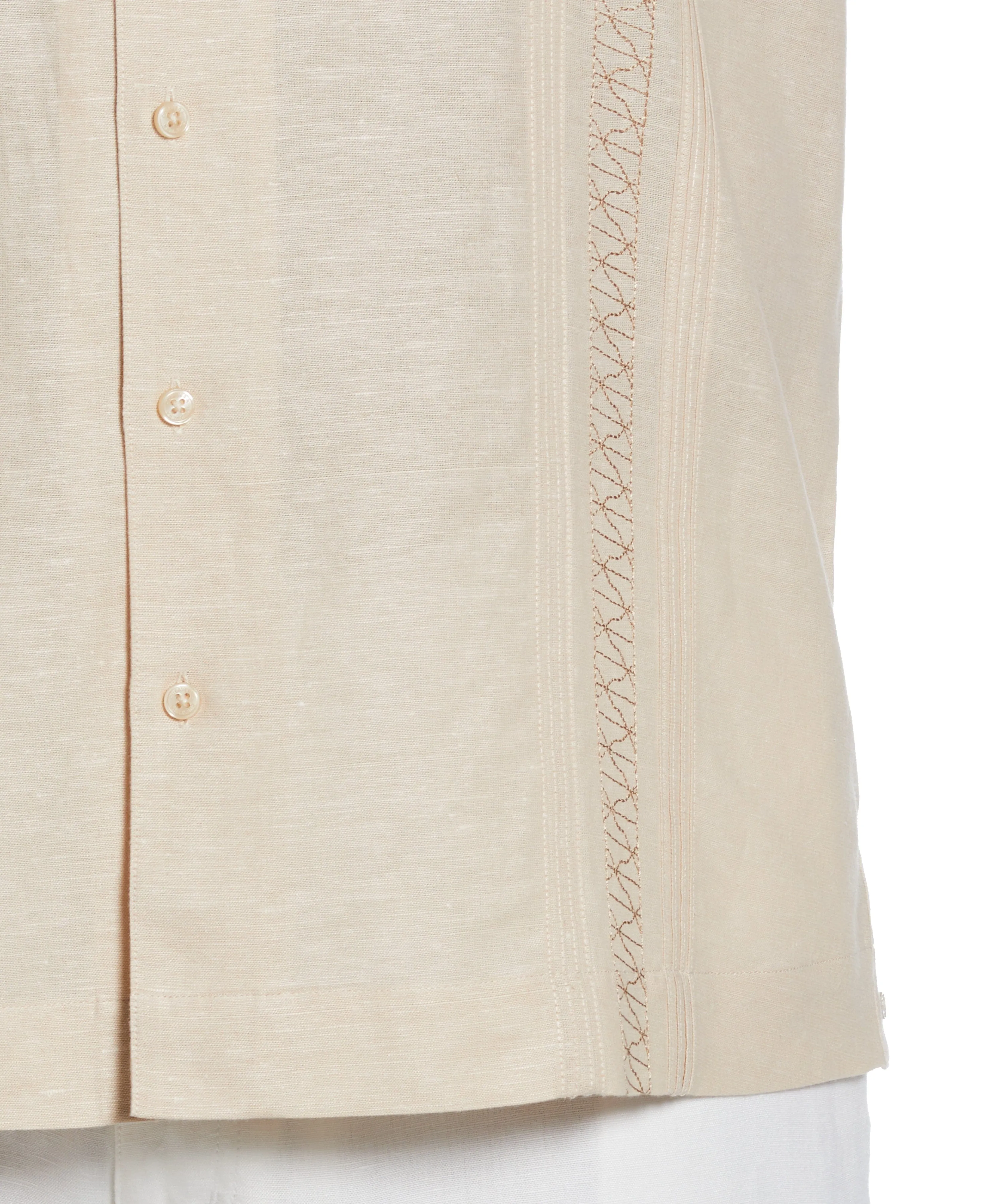 Big & Tall Two Pocket Embroidered Guayabera Shirt