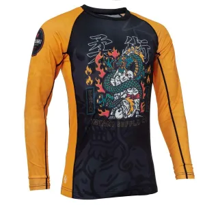 Black/Yellow Tatami Azure Dragon Eco Tech Recycled Rash Guard