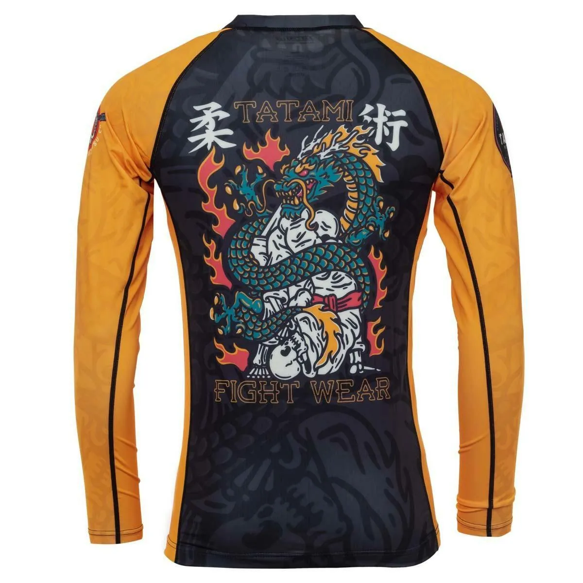 Black/Yellow Tatami Azure Dragon Eco Tech Recycled Rash Guard