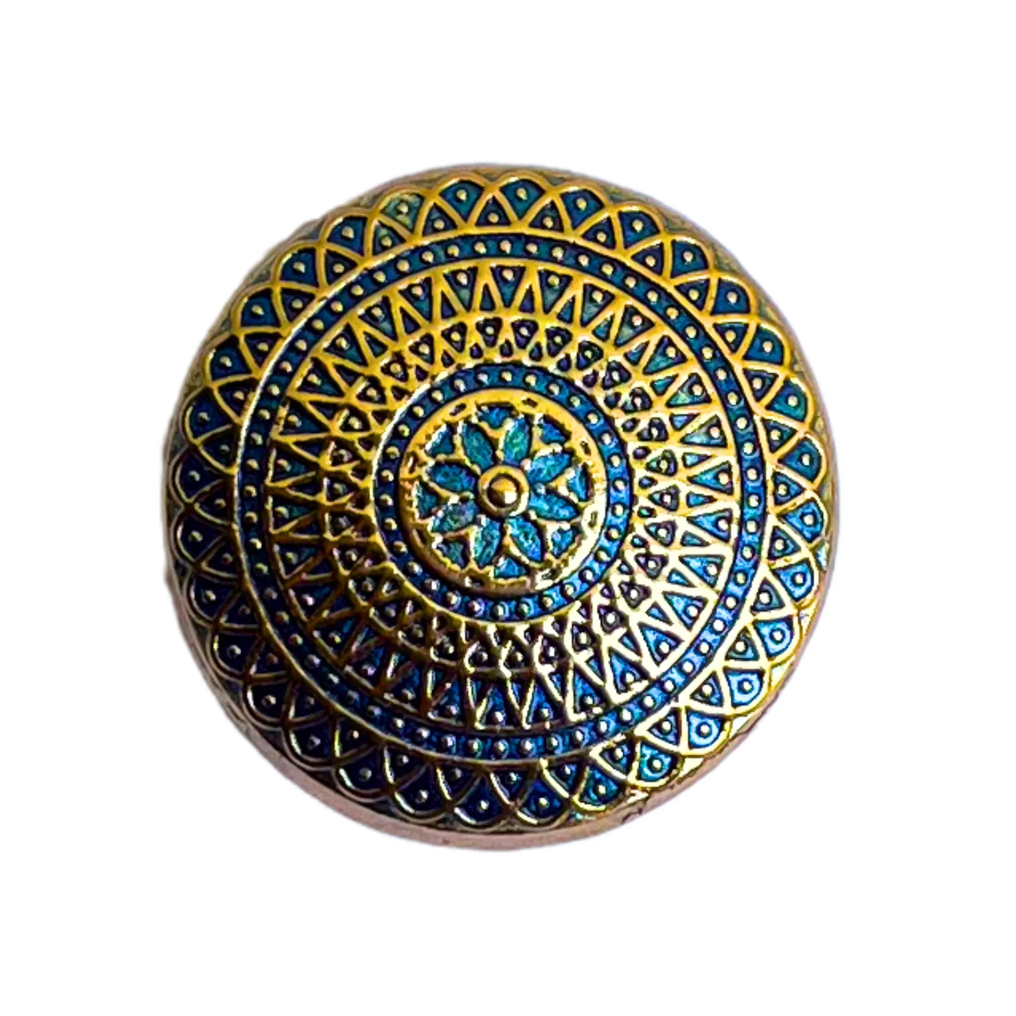 Blue & Golden Desinger Metal Buttons