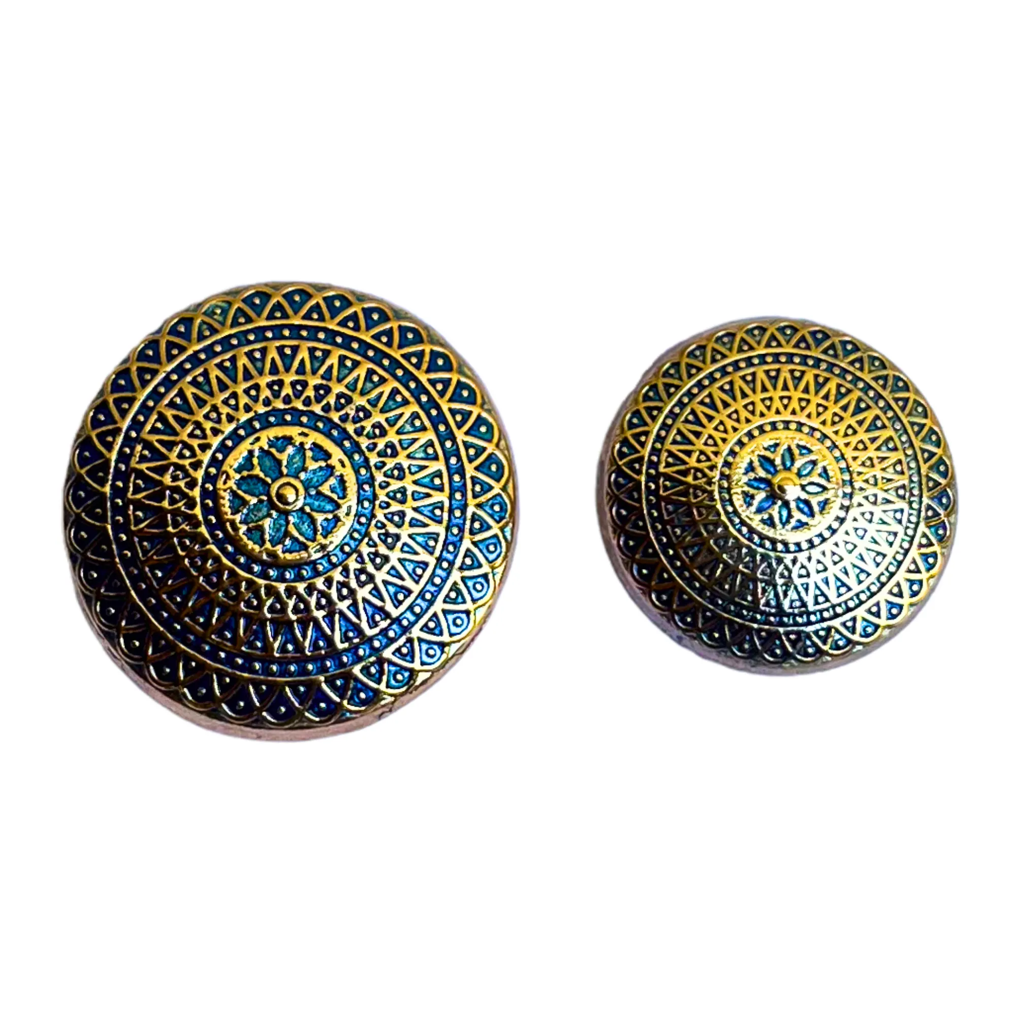Blue & Golden Desinger Metal Buttons