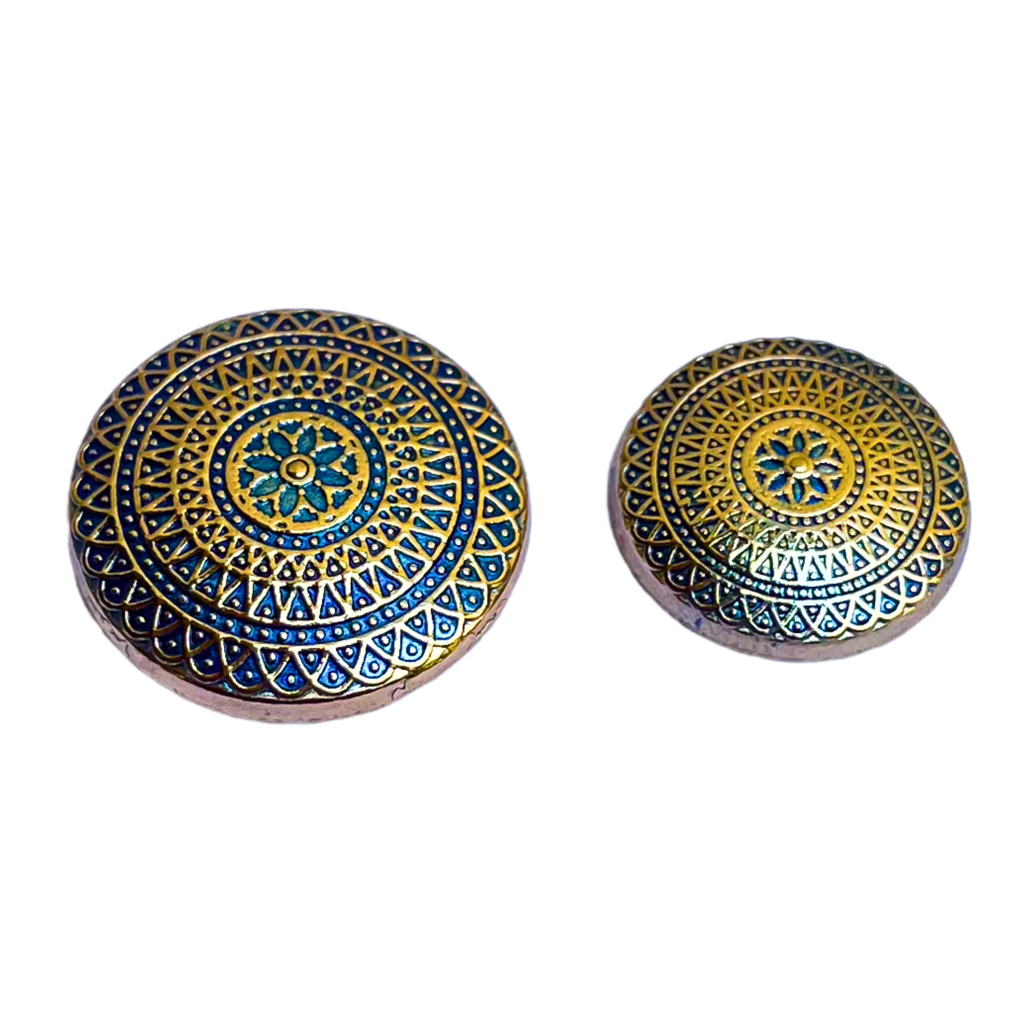 Blue & Golden Desinger Metal Buttons