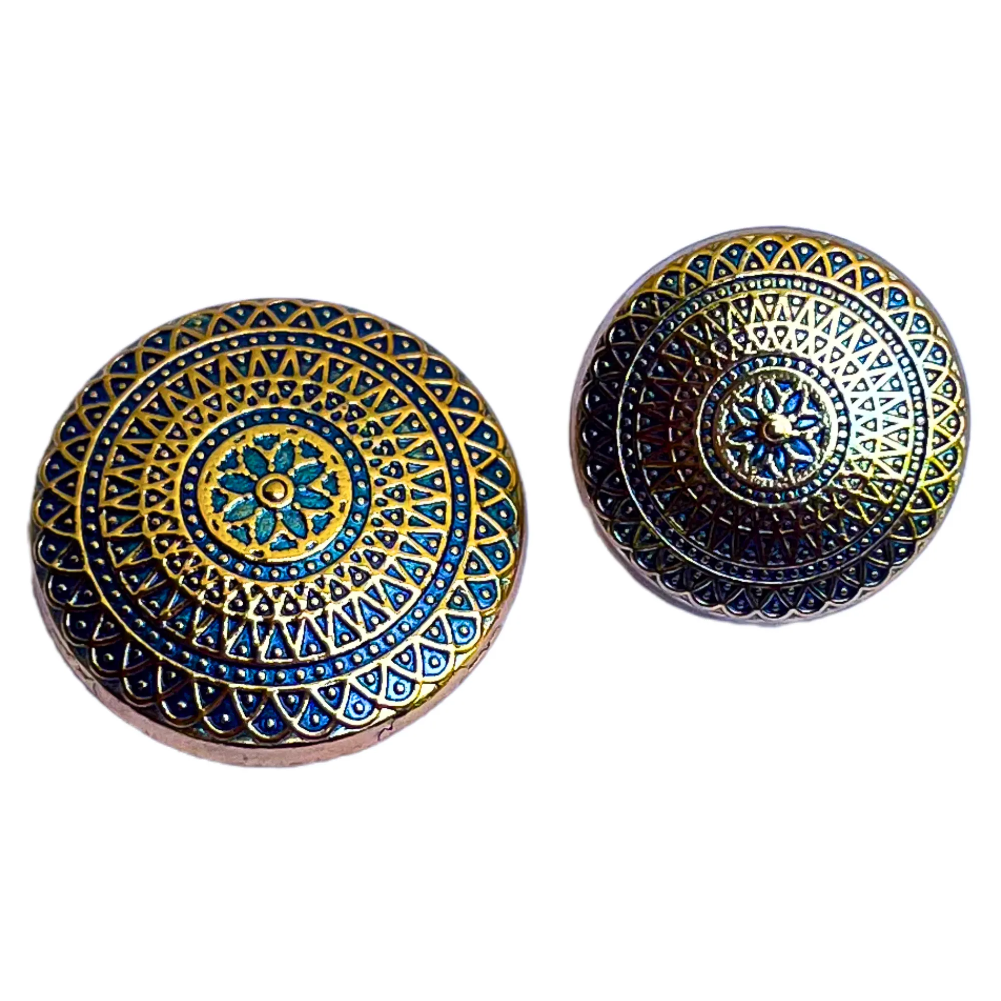 Blue & Golden Desinger Metal Buttons