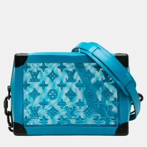 Blue Monogram Mesh Soft Trunk