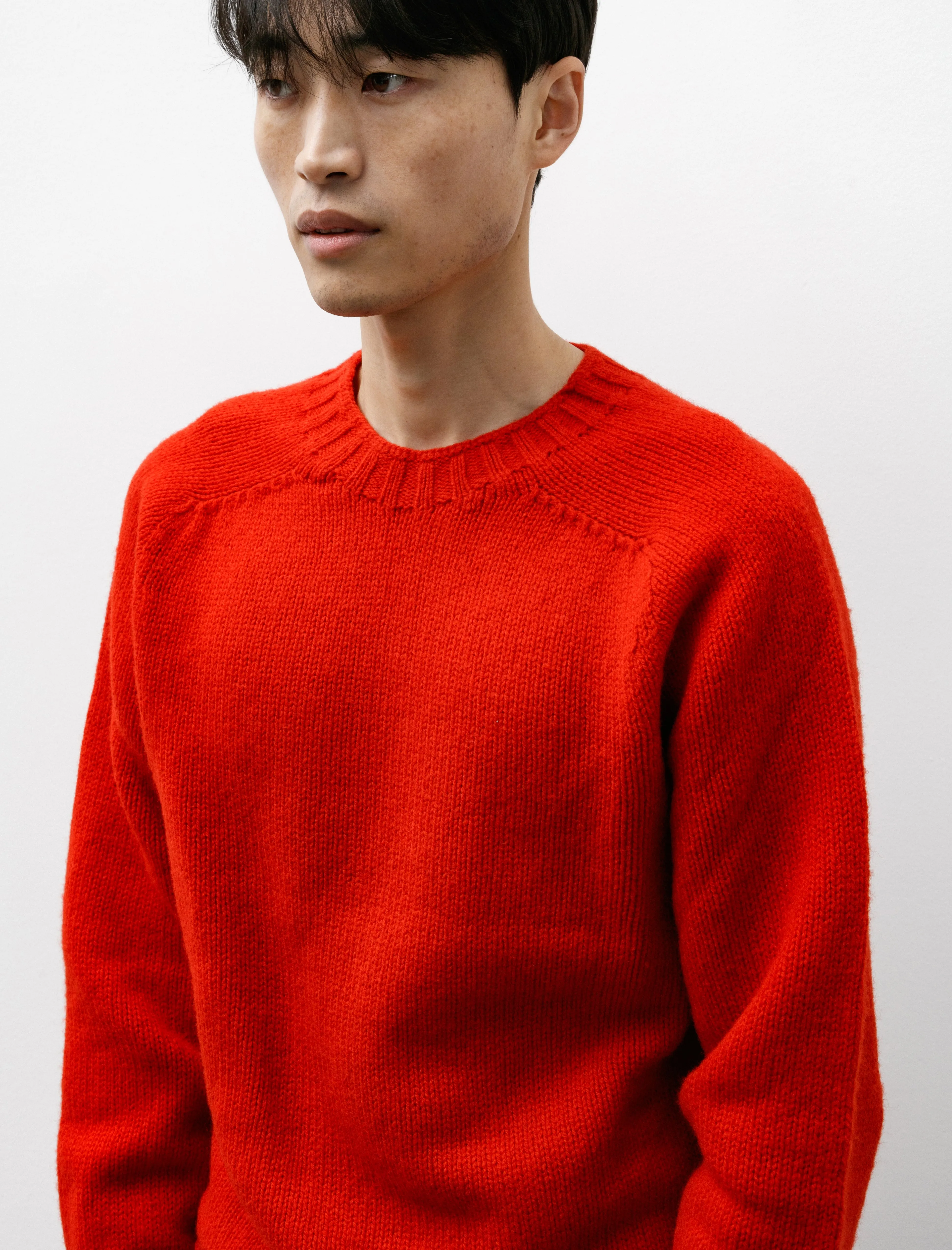 Boxy Space Knit Pullover Fire