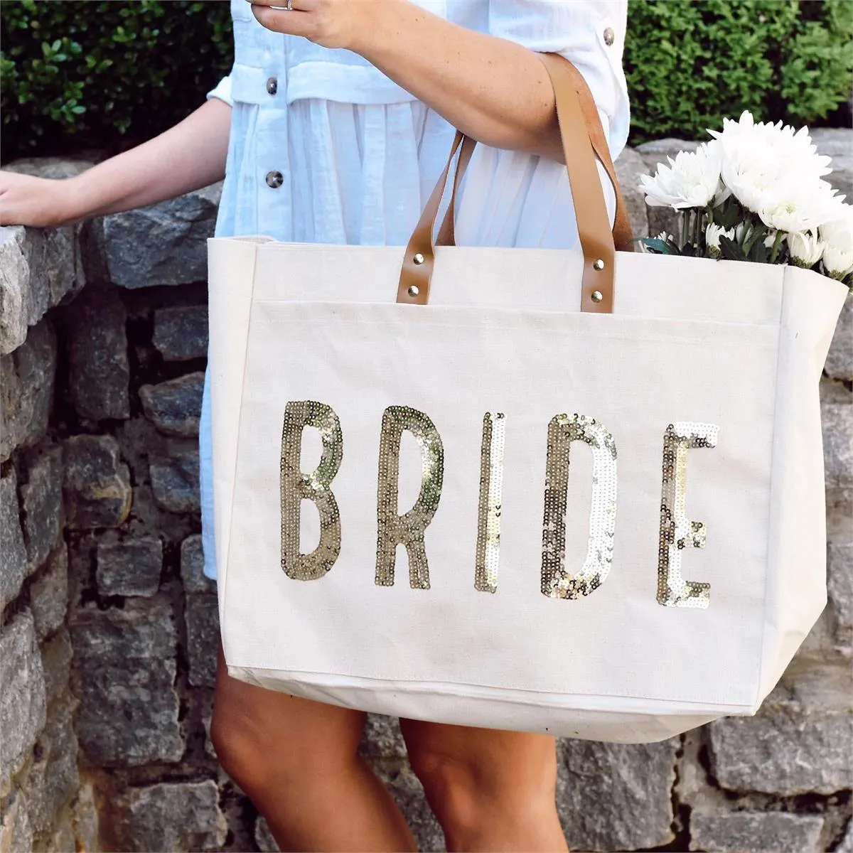 BRIDE TOTE BAG BY MUD PIE