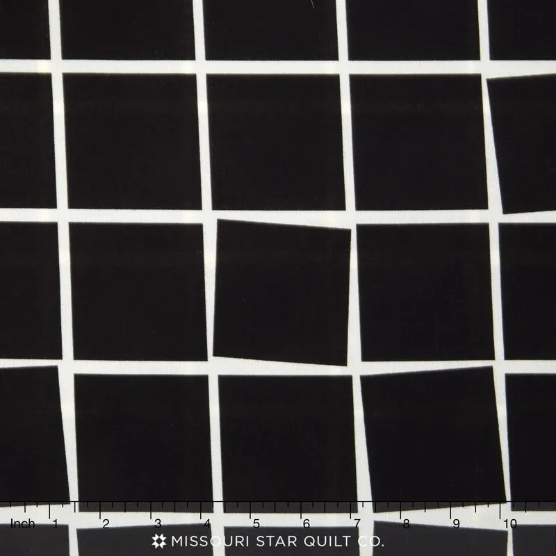 Canvas Prints 2 - Tilt Boxes Black Yardage