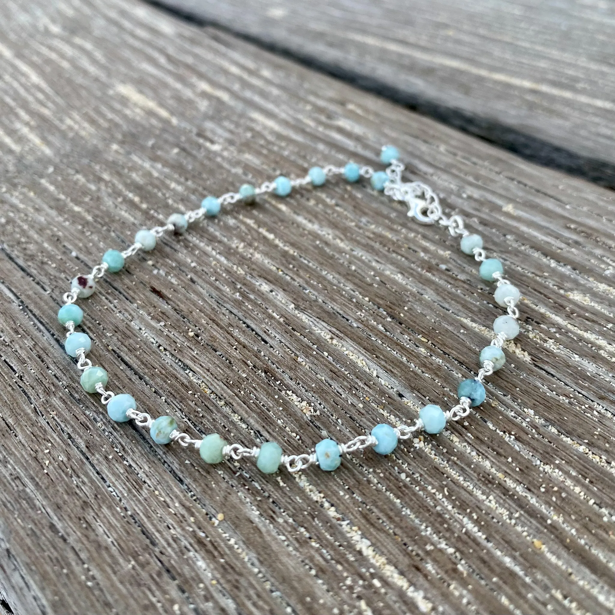Carribean Dreams Larimar Anklet