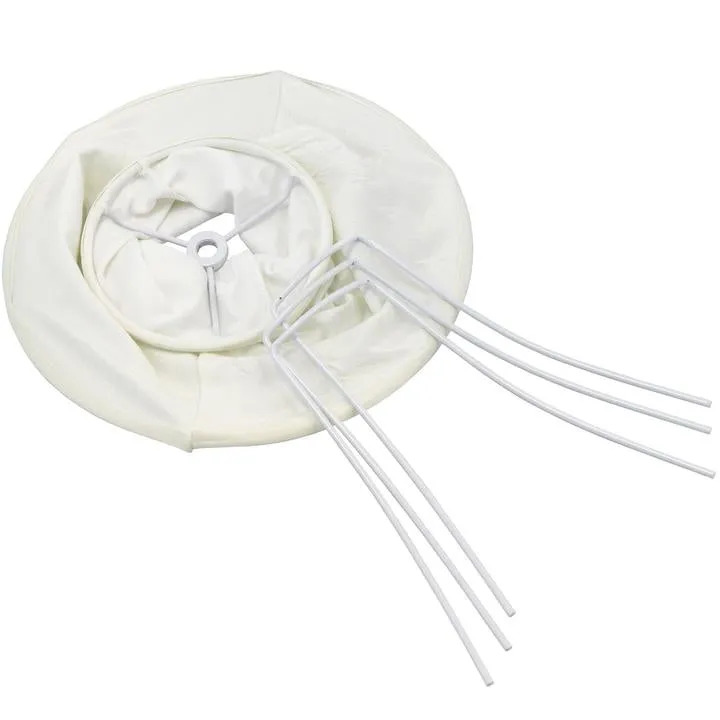 Carro Home Round Bell Stretched Lamp Shades 5.9"x11.8"x9.1" (Spider Fitting) - Set of 2