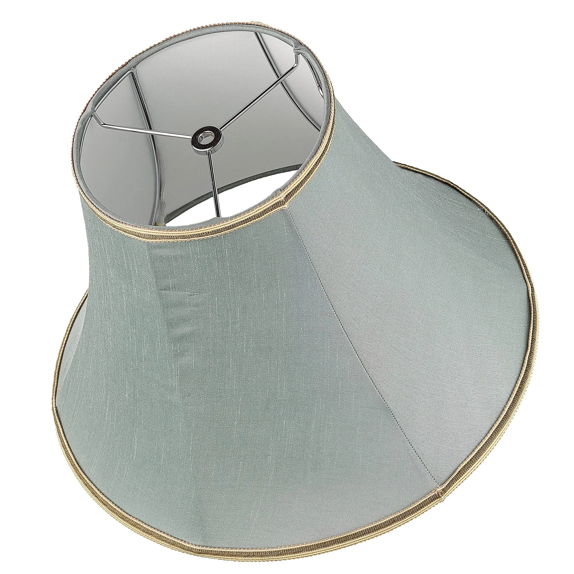 Carro Home Round Bell Stretched Lamp Shades 5.9"x11.8"x9.1" (Spider Fitting) - Set of 2