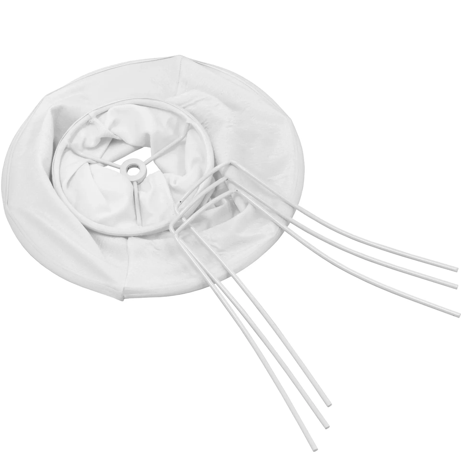 Carro Home Round Bell Stretched Lamp Shades 5.9"x11.8"x9.1" (Spider Fitting) - Set of 2