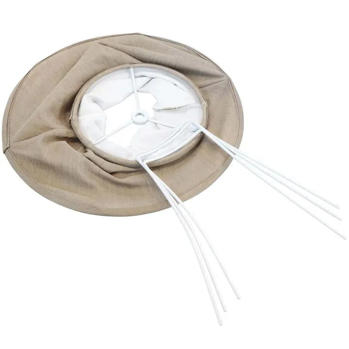 Carro Home Round Bell Stretched Lamp Shades 5.9"x11.8"x9.1" (Spider Fitting) - Set of 2