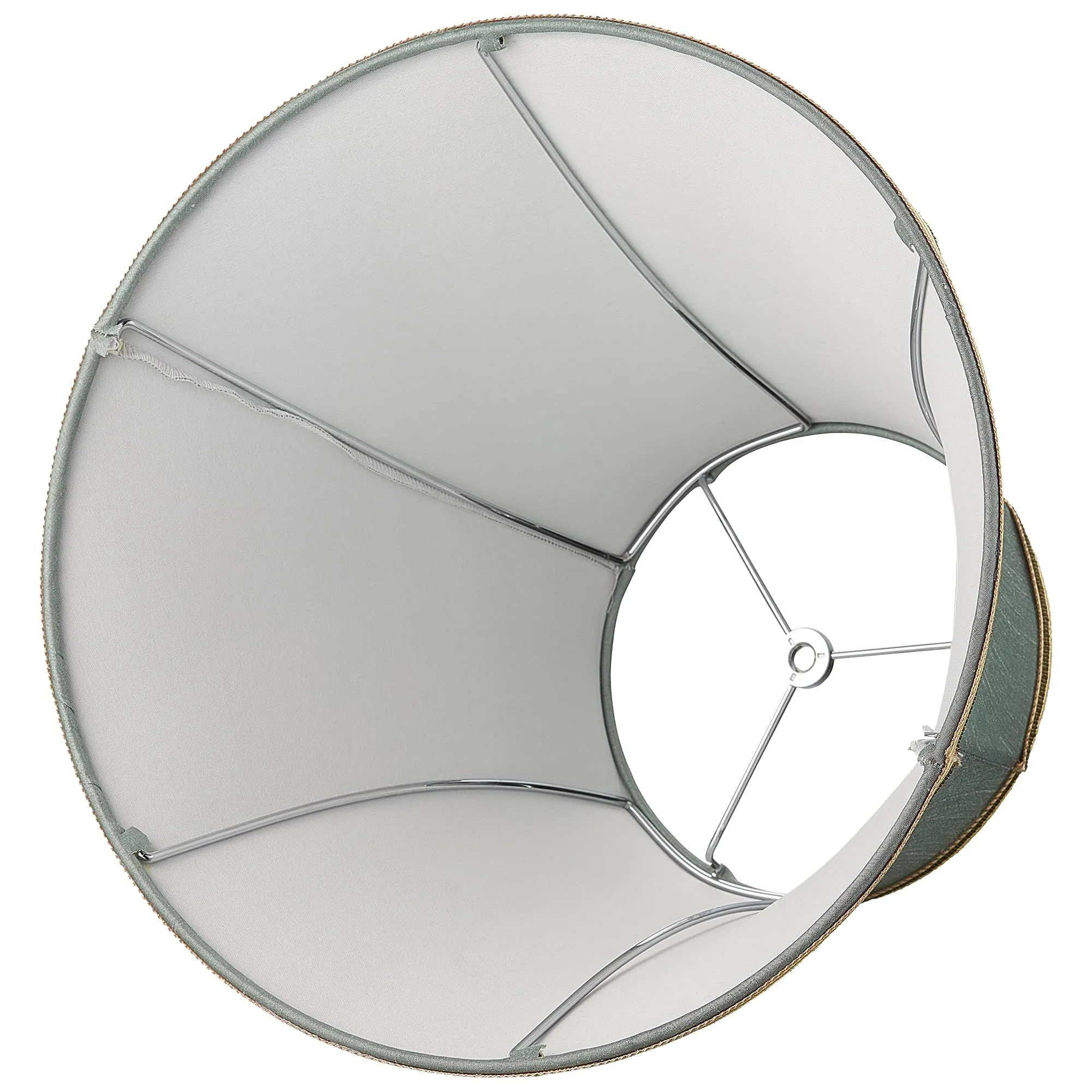 Carro Home Round Bell Stretched Lamp Shades 5.9"x11.8"x9.1" (Spider Fitting) - Set of 2