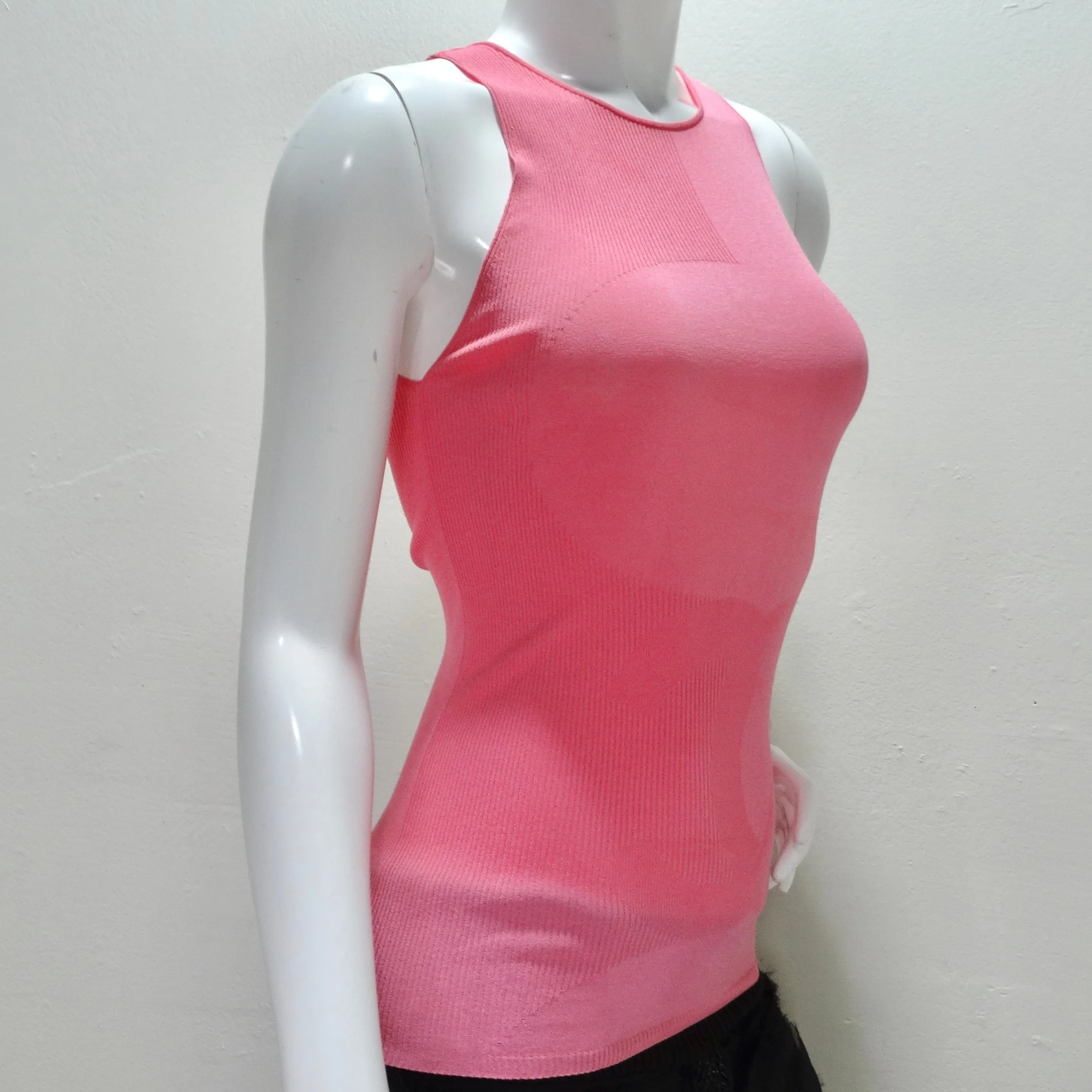 Chanel Pink CC Logo Knit Tank
