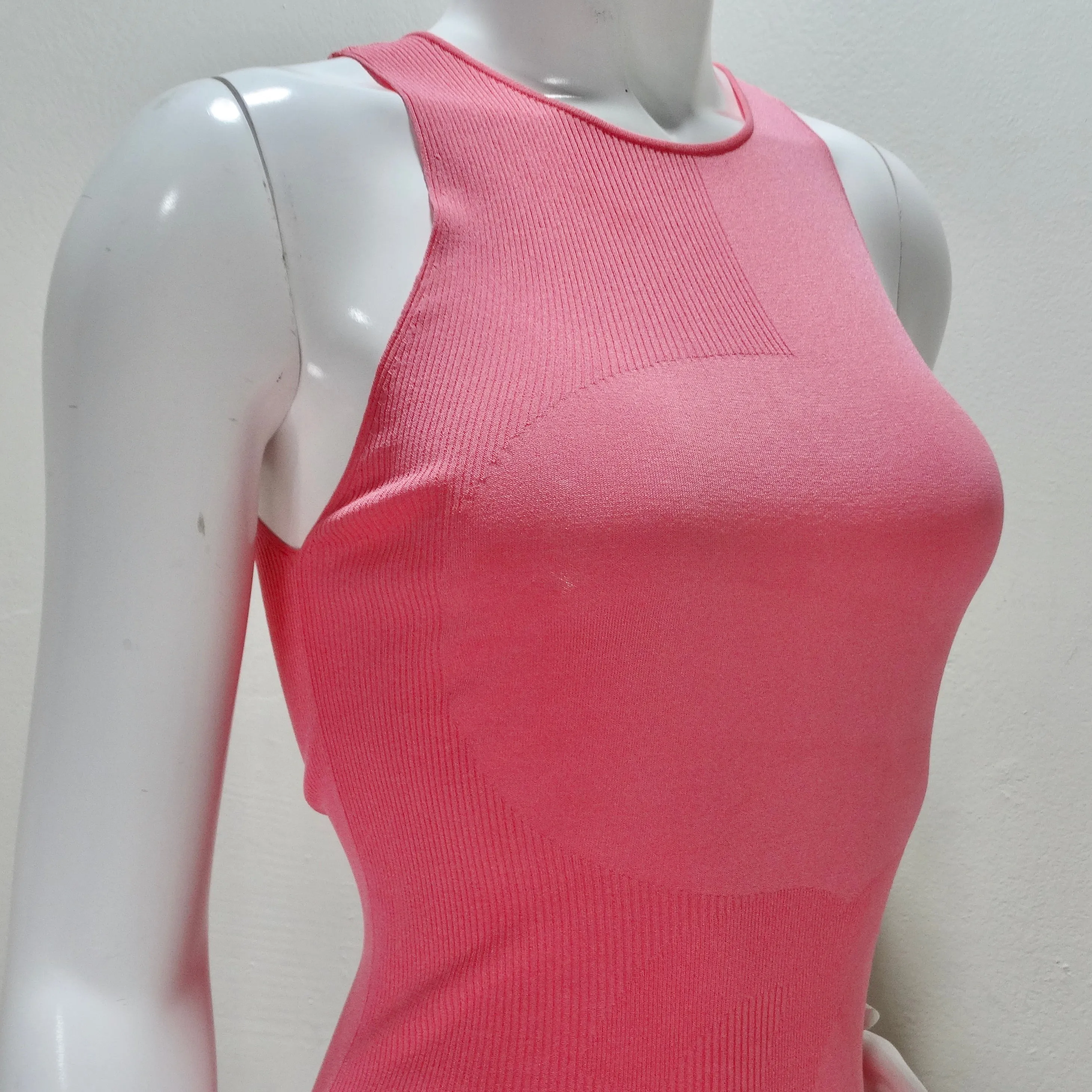 Chanel Pink CC Logo Knit Tank