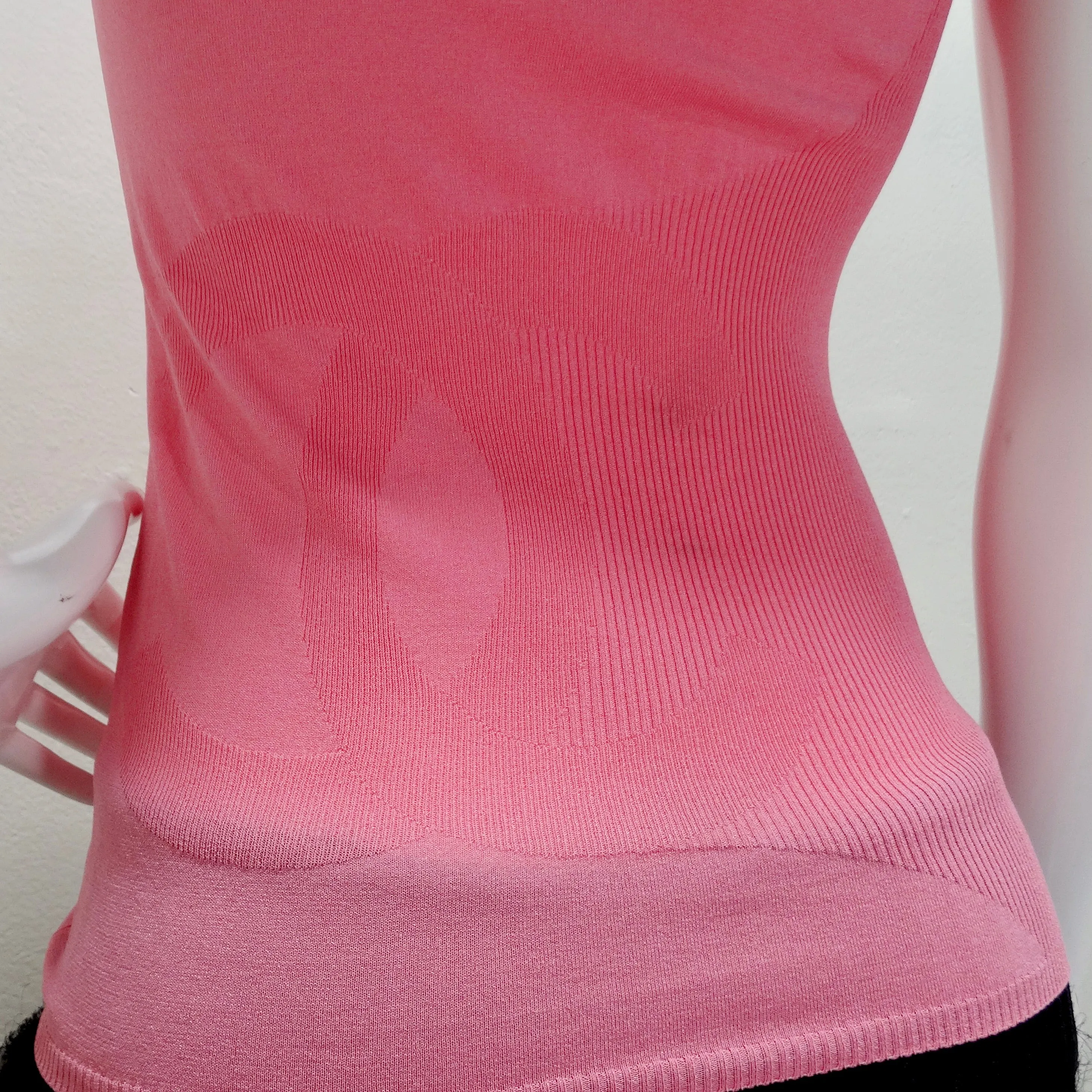 Chanel Pink CC Logo Knit Tank