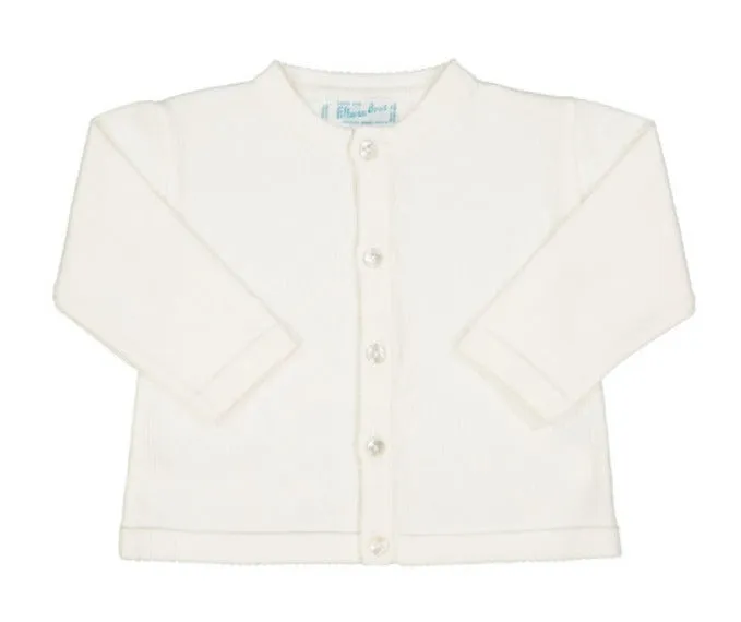 Classic White Knit Cardigan