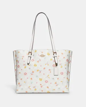 Coach Mollie Tote In Signature Canvas With Mystical Floral Print