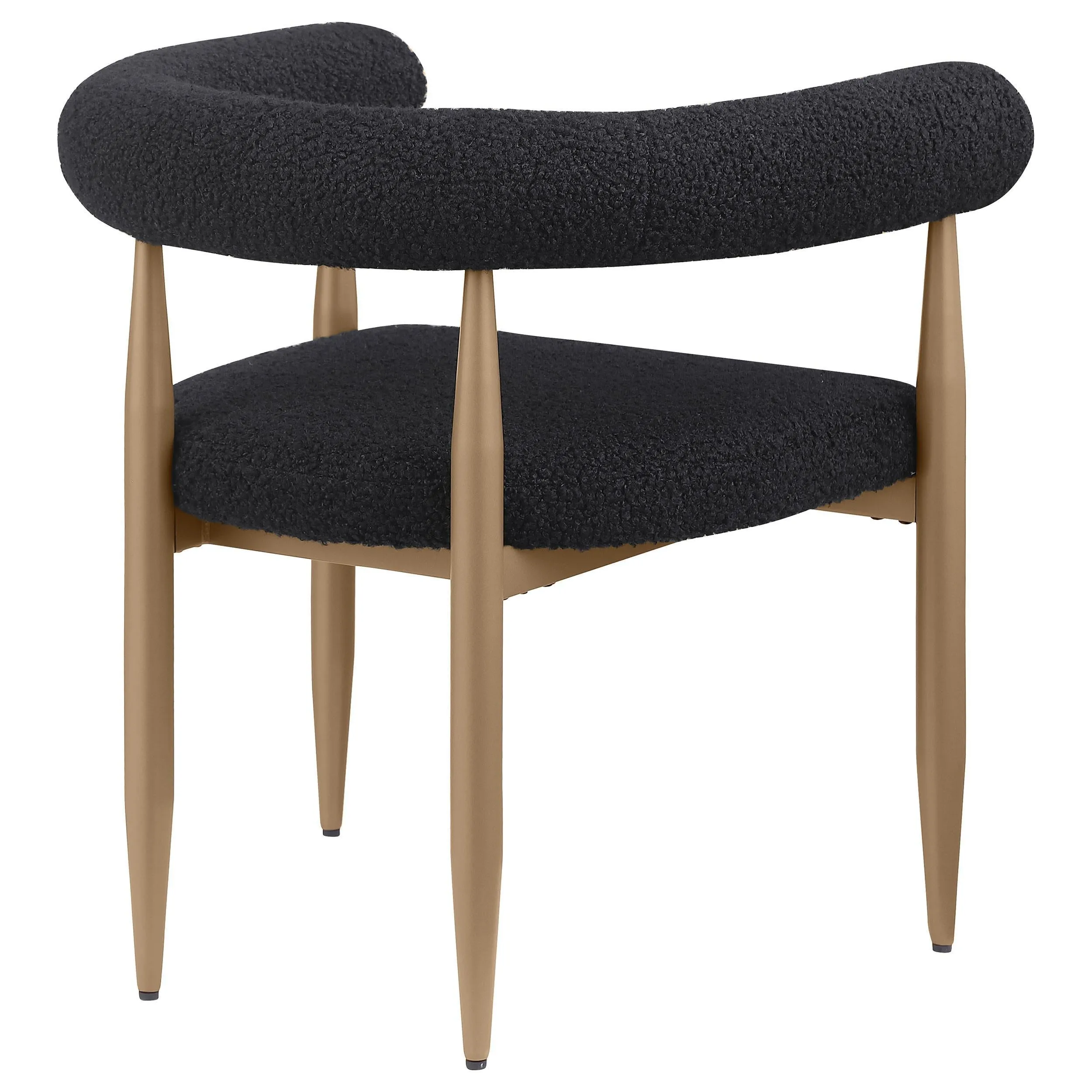 Coaster Furniture Dunmore 105762 Boucle Upholstered Dining Arm Chair - Black