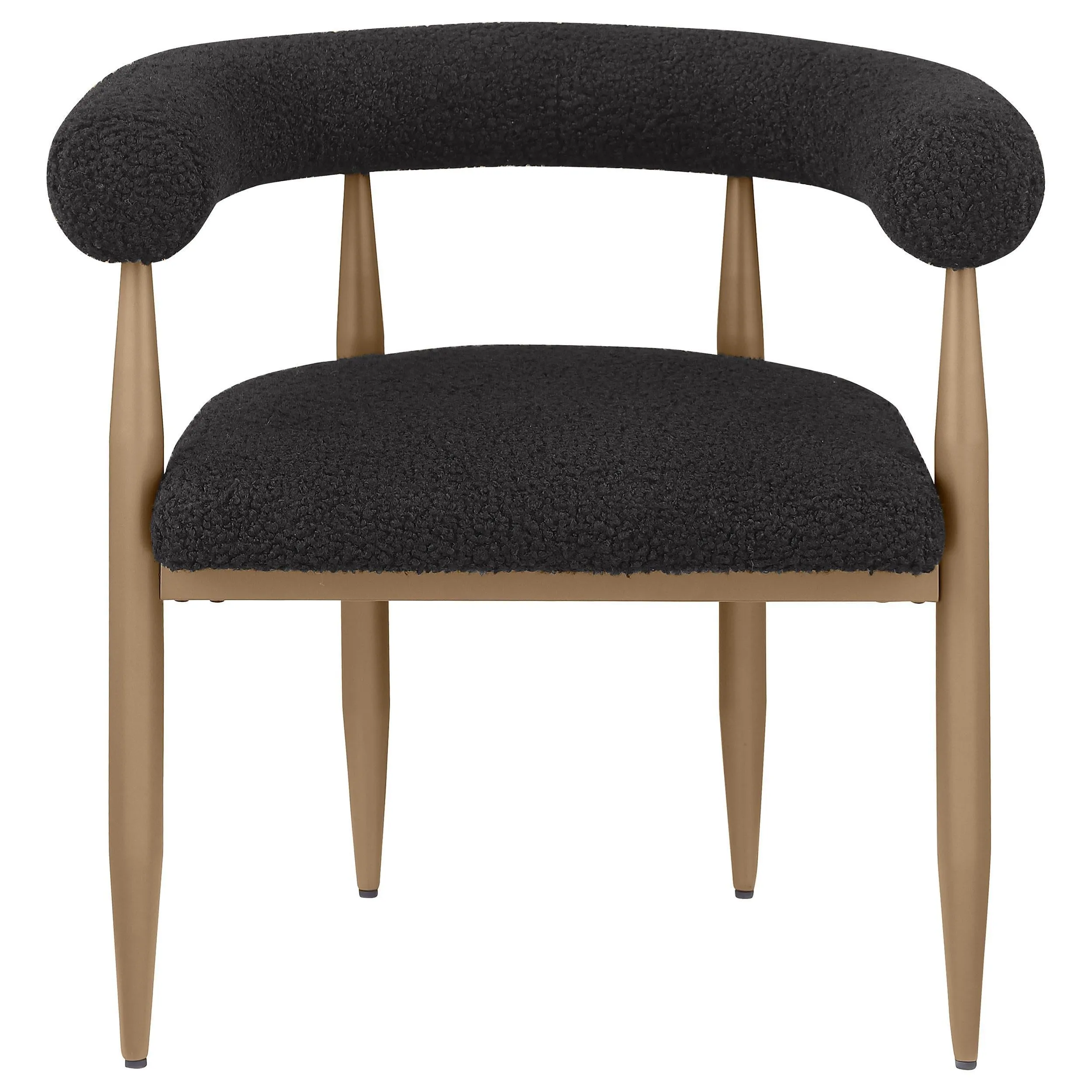 Coaster Furniture Dunmore 105762 Boucle Upholstered Dining Arm Chair - Black