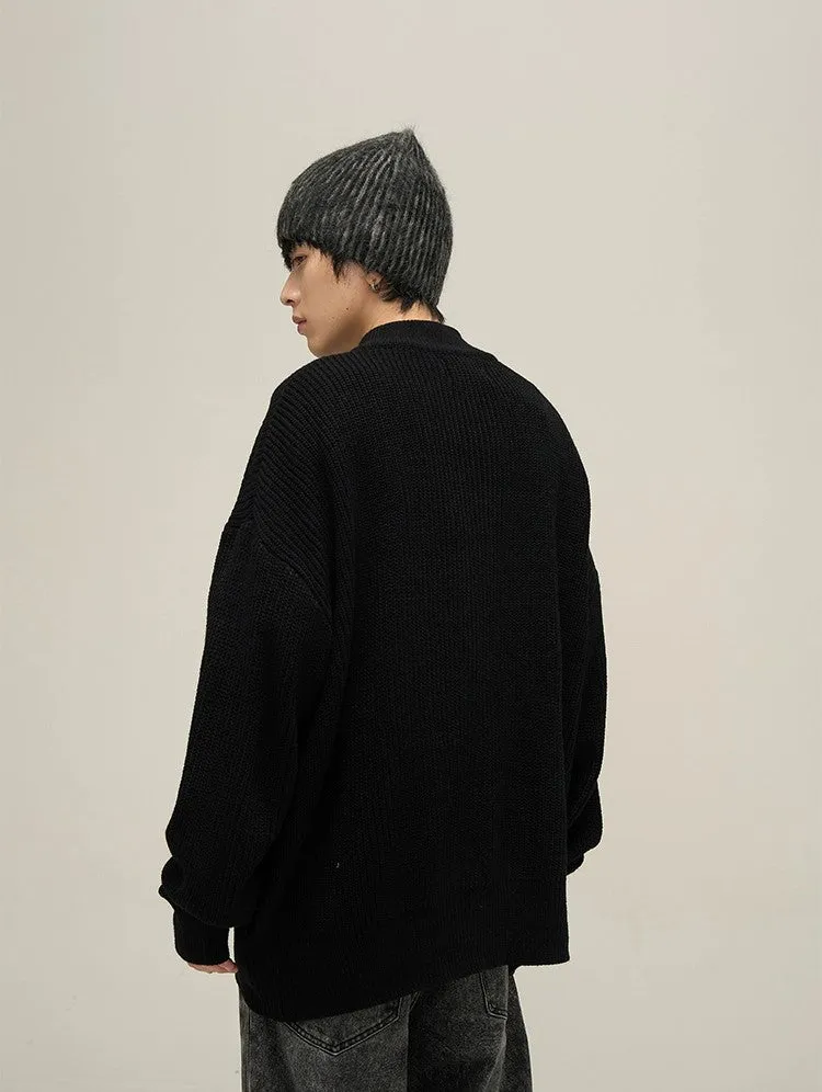 Cozy Chic Oversized Zipper Knit Cardigan