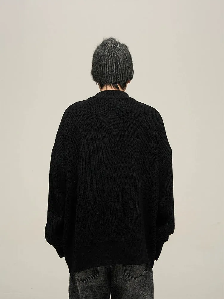 Cozy Chic Oversized Zipper Knit Cardigan