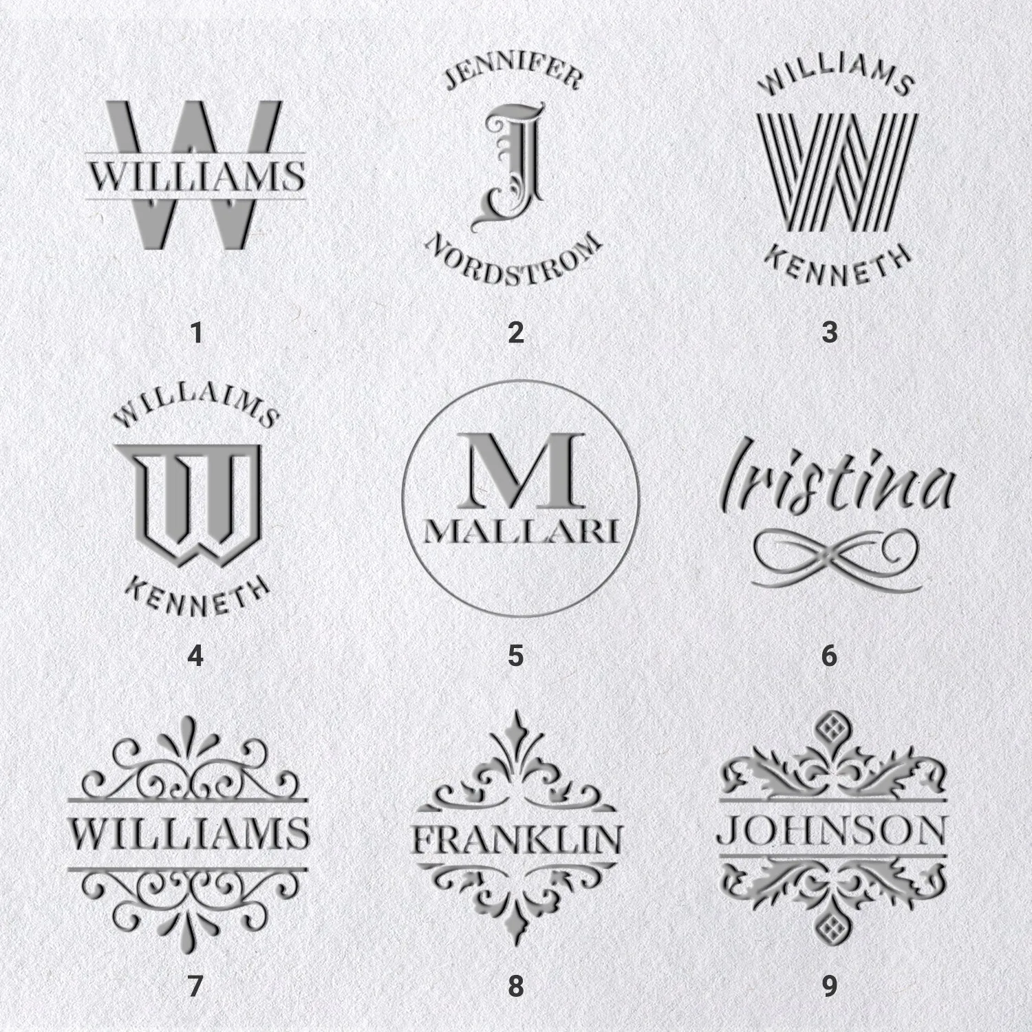 Custom Name Embosser (27 Designs)