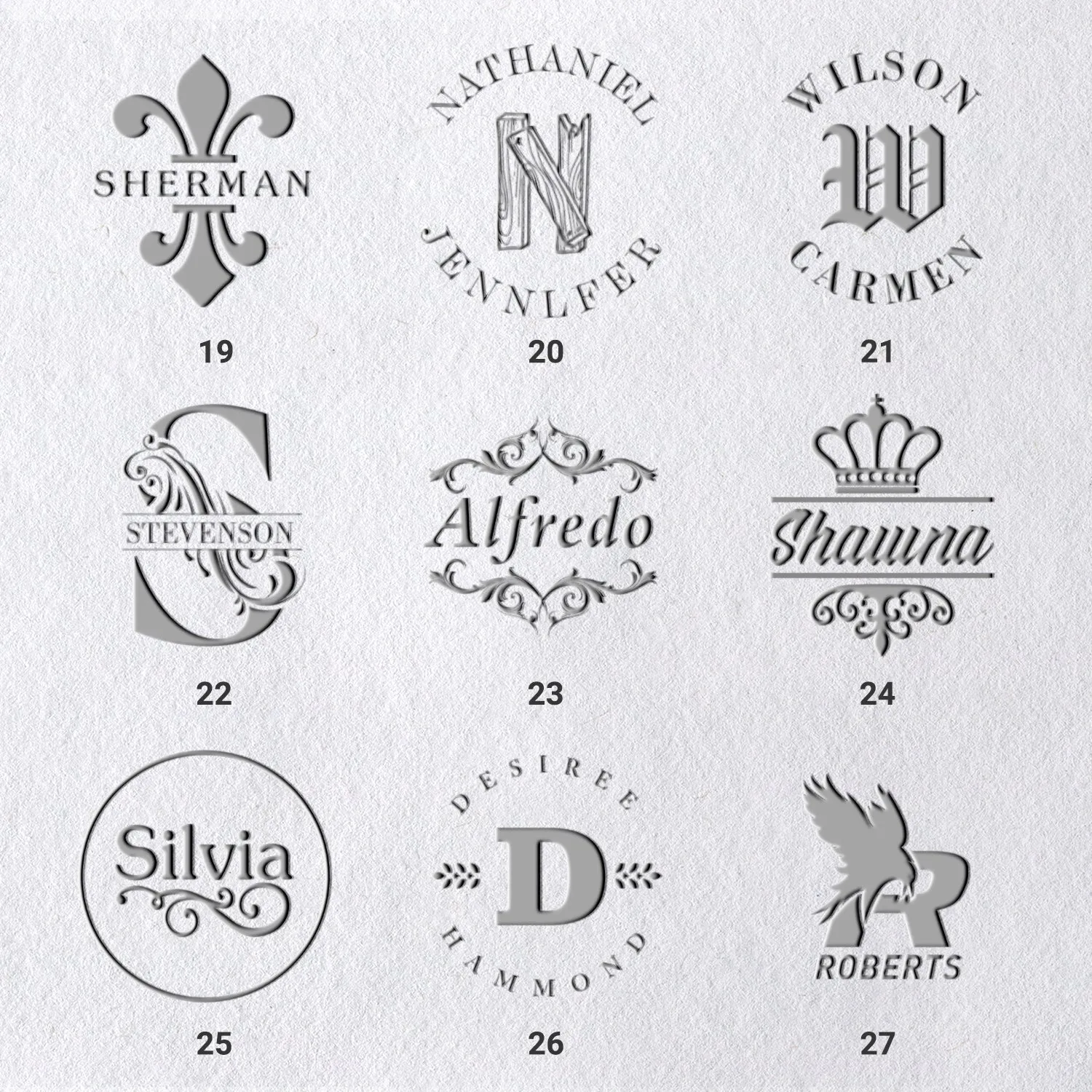 Custom Name Embosser (27 Designs)