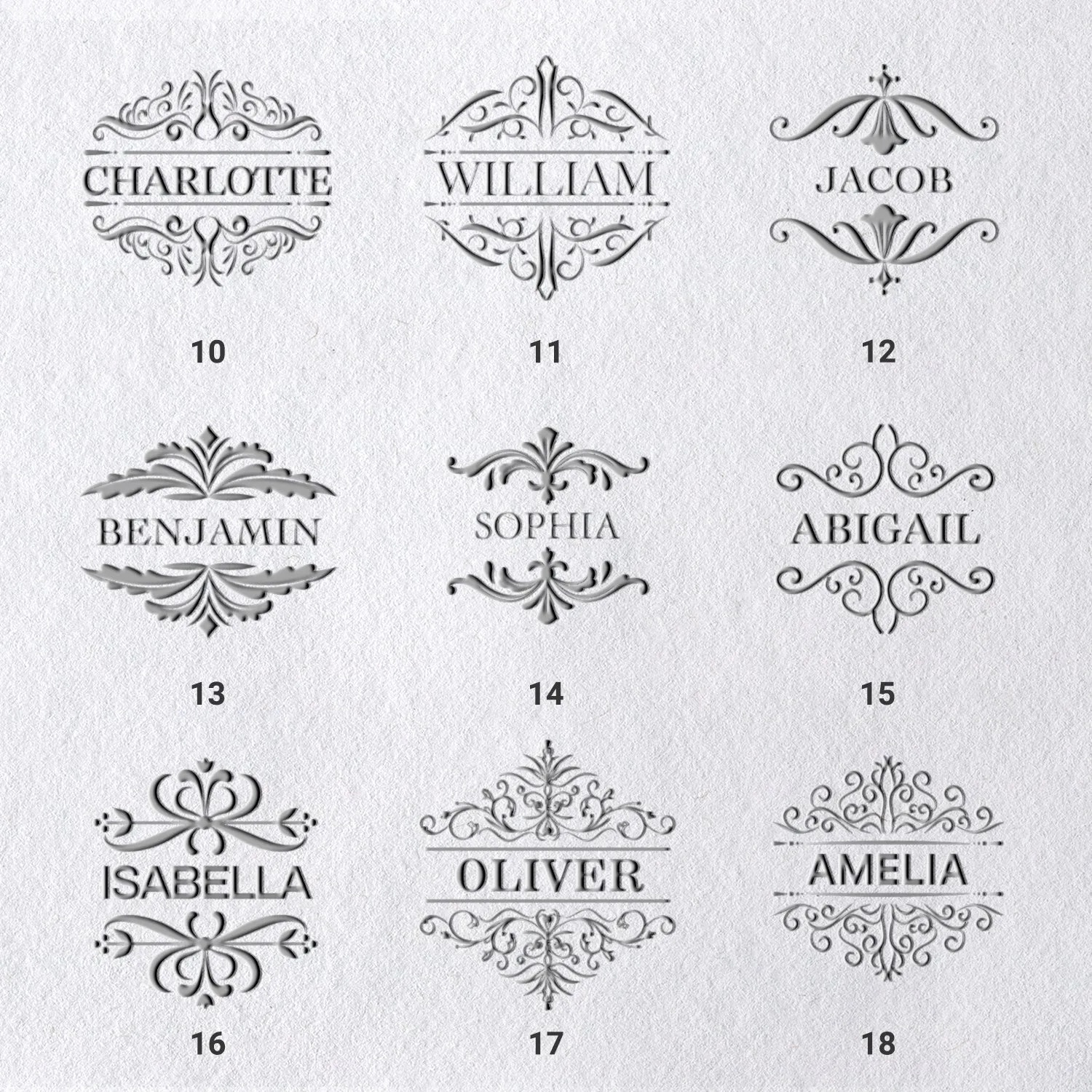 Custom Name Embosser (27 Designs)