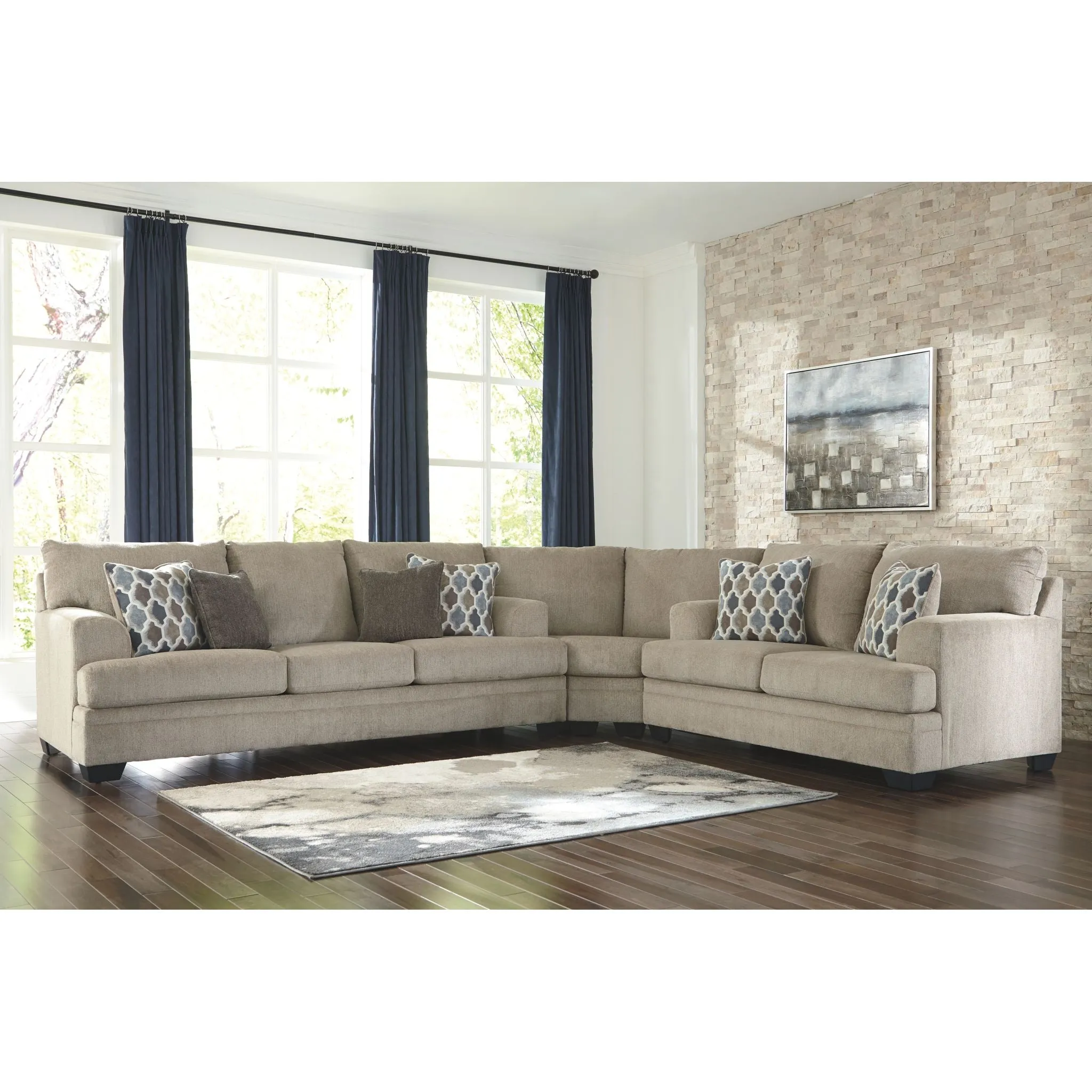 Dorsten 3 Piece Sectional - Sisal