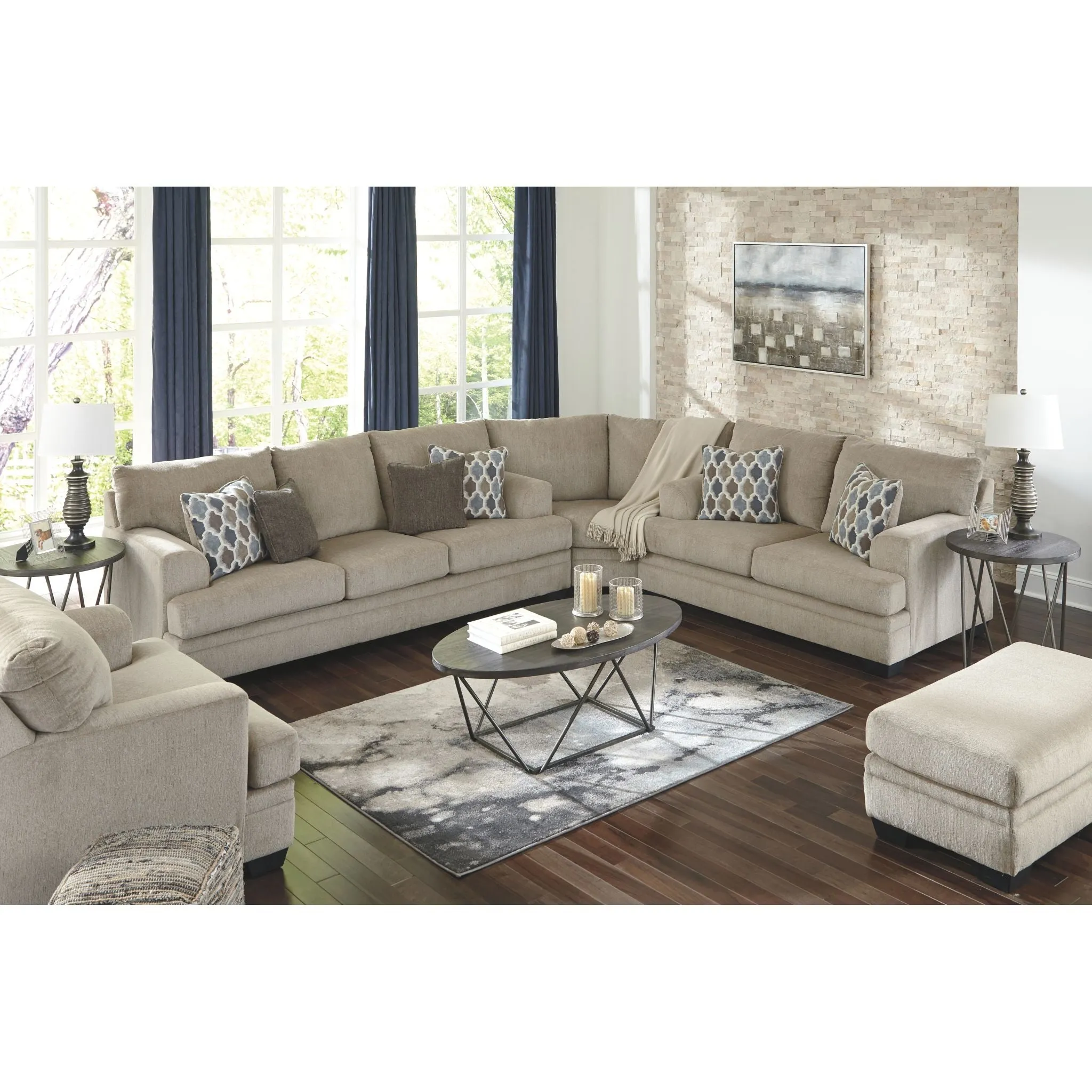 Dorsten 3 Piece Sectional - Sisal