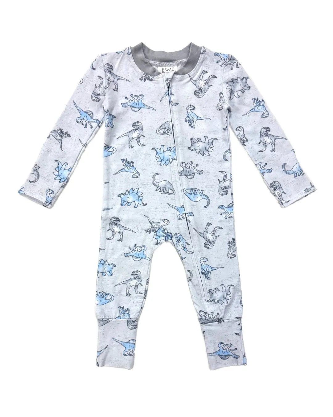 Esme Footie in Dinosaur