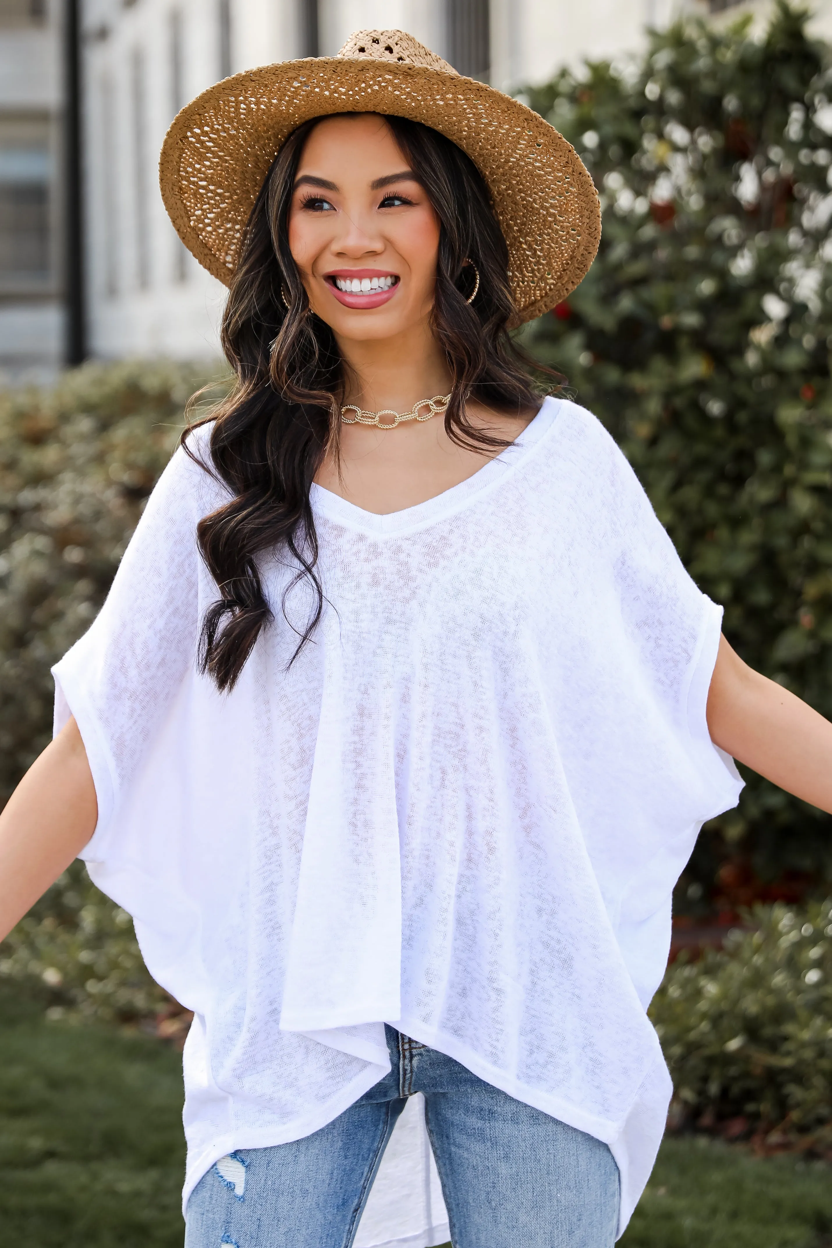 FINAL SALE - Relaxed Beauty Knit Tee - DU DEAL