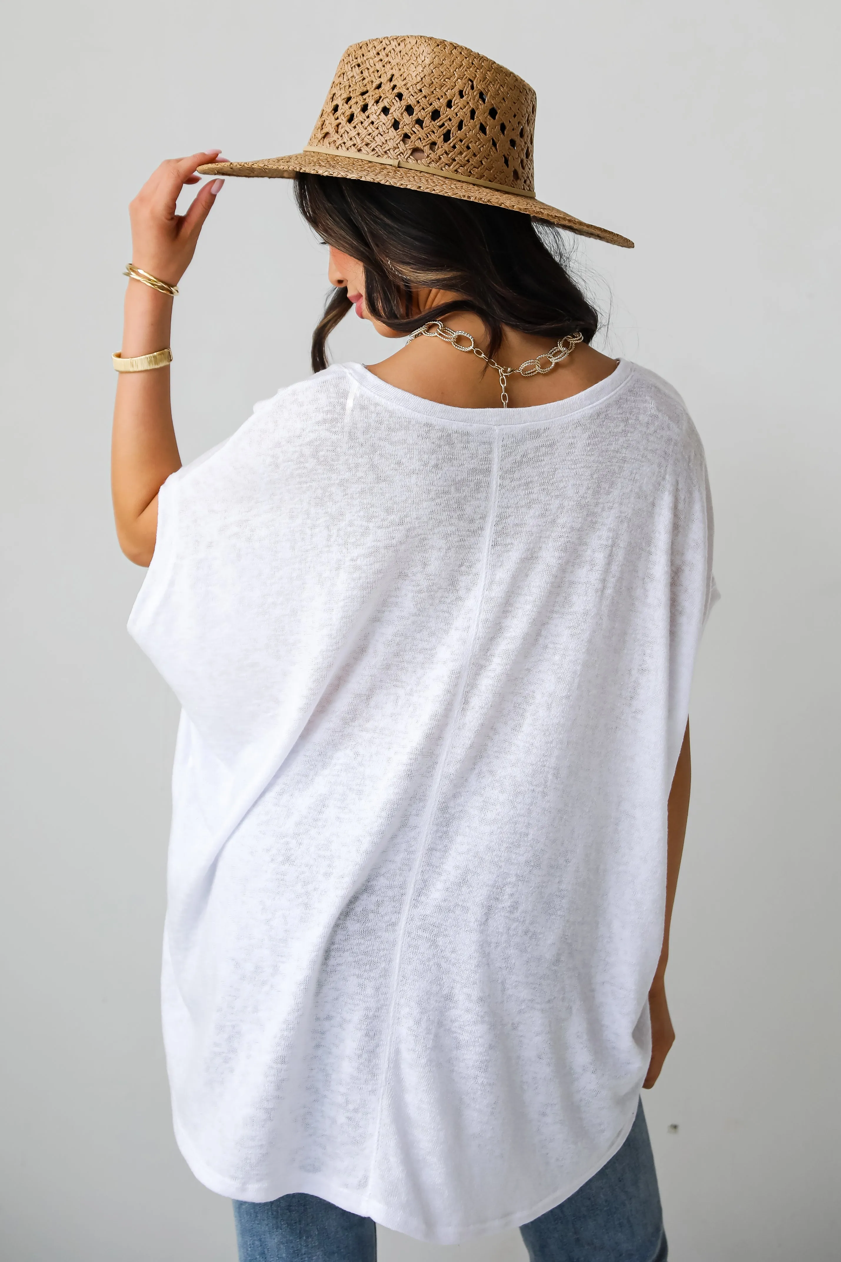 FINAL SALE - Relaxed Beauty Knit Tee - DU DEAL