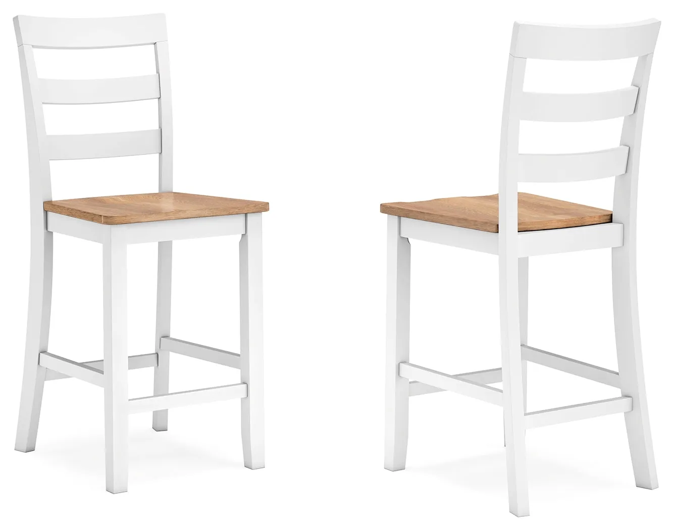 Gesthaven Counter Height Dining Table and 2 Barstools in Natural/White