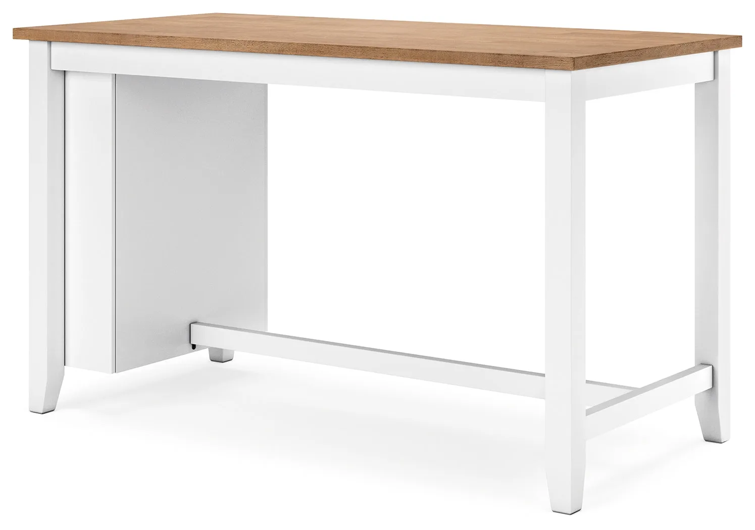 Gesthaven Counter Height Dining Table and 2 Barstools in Natural/White