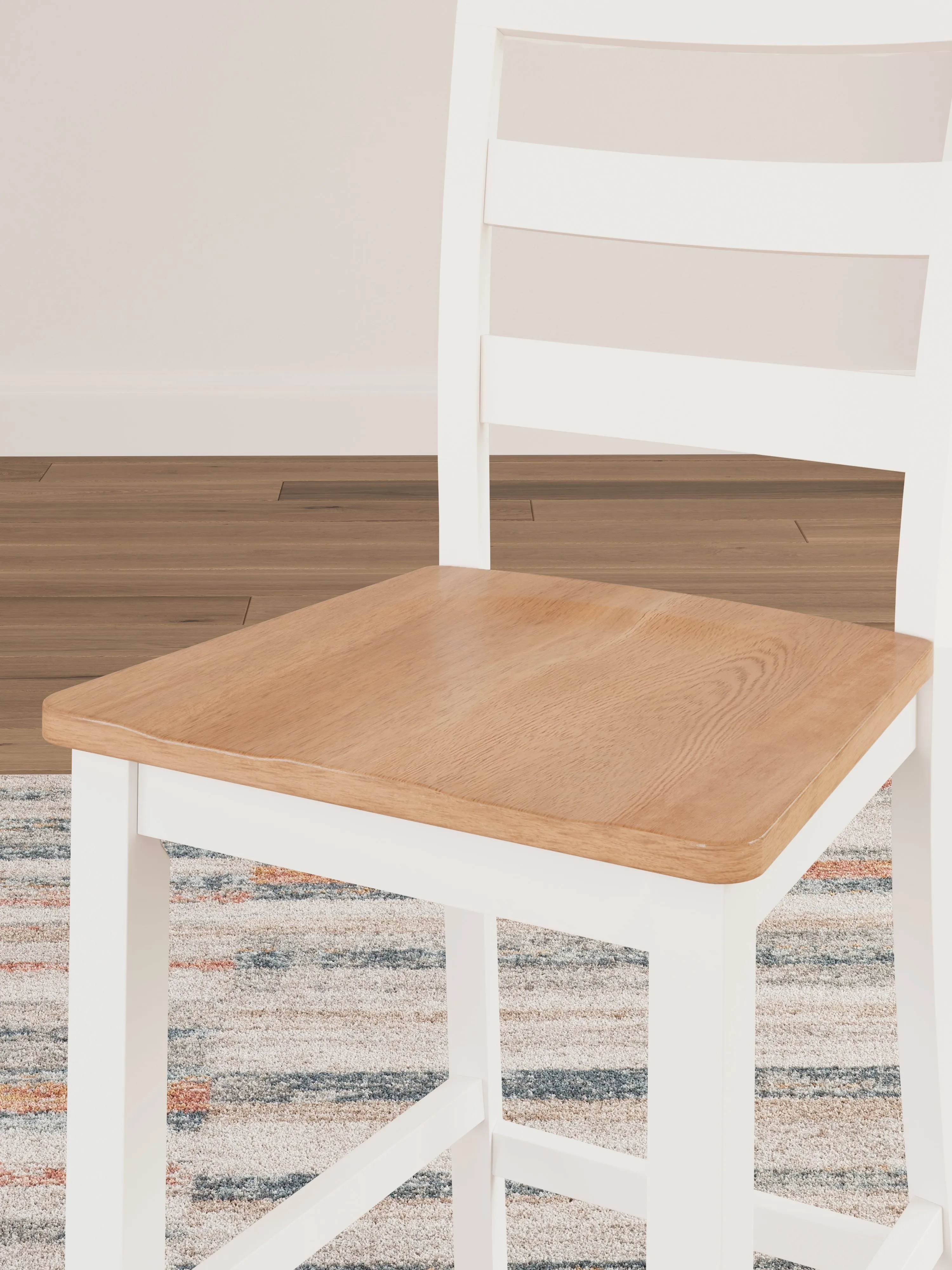 Gesthaven Counter Height Dining Table and 2 Barstools in Natural/White