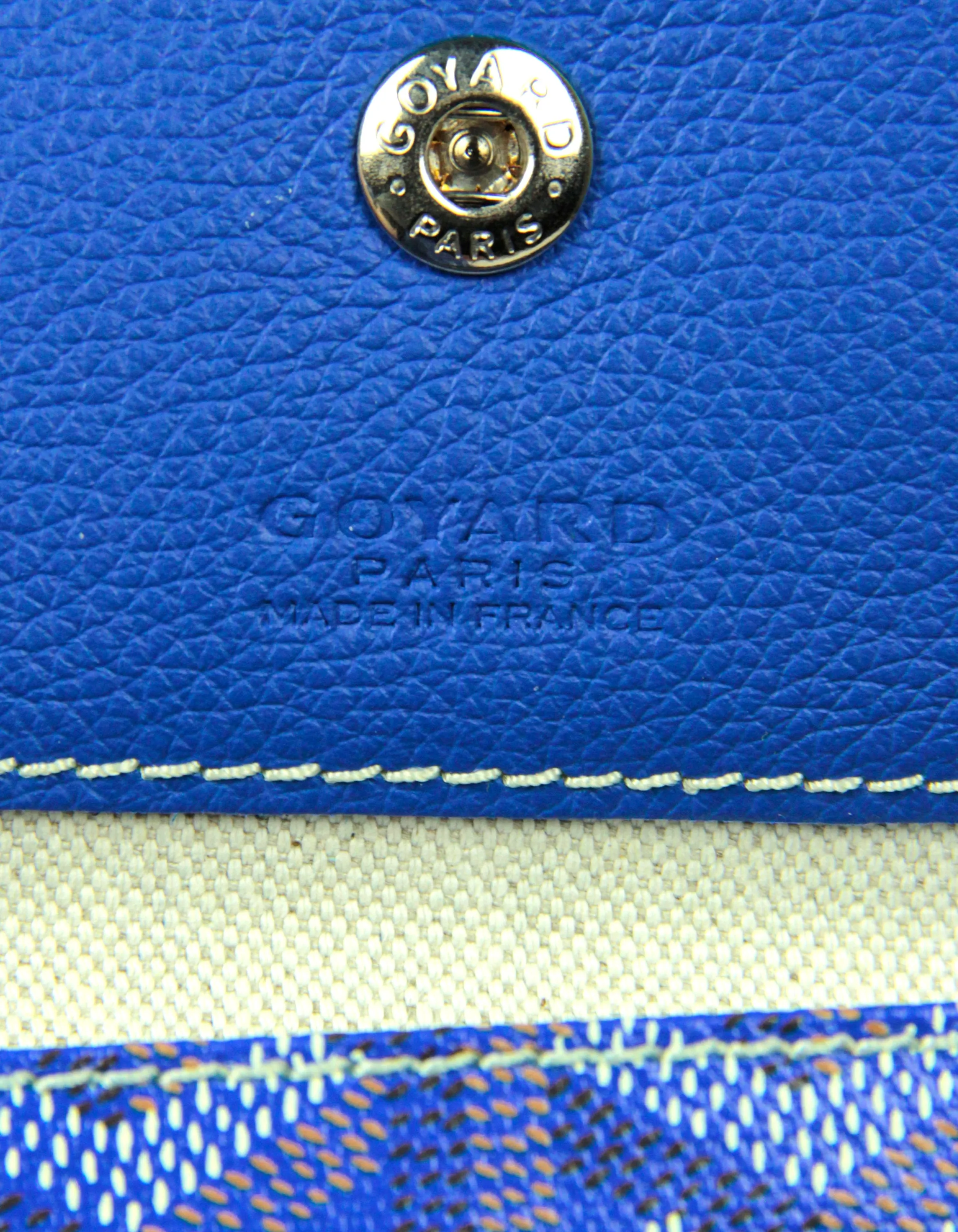 Goyard Blue Canvas Goyardine Saint Louis GM Tote Bag w/ Insert