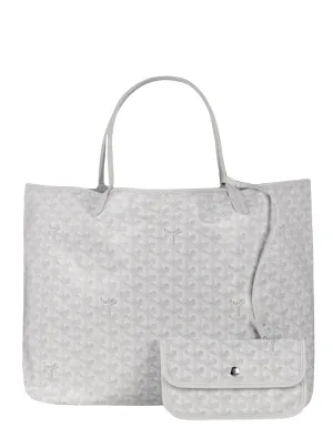 Goyard White Canvas Goyardine Saint Louis GM Tote Bag w/ Insert