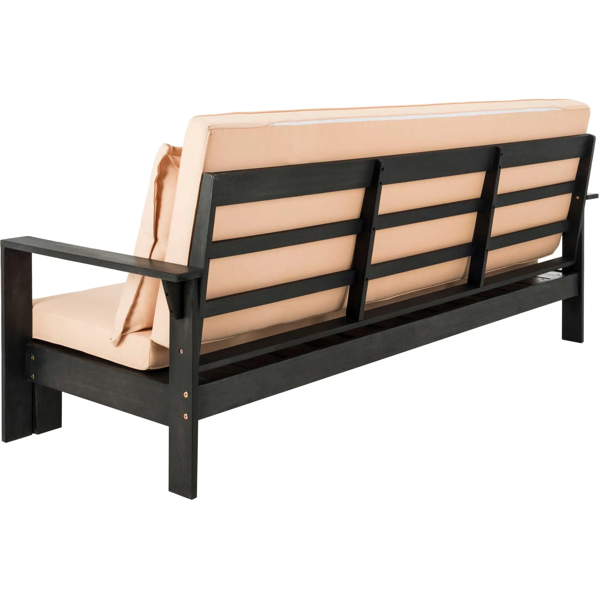 Halona Sun Lounger With Pullout Table Dark Slate Gray/Sahara Beige