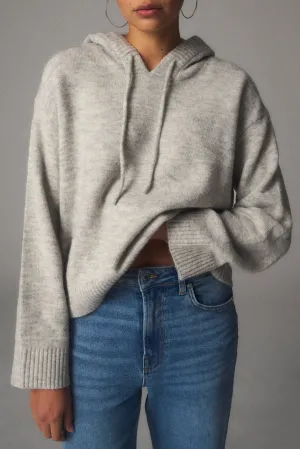 IVY-Sinead Hoodie Knit - Grey Melange